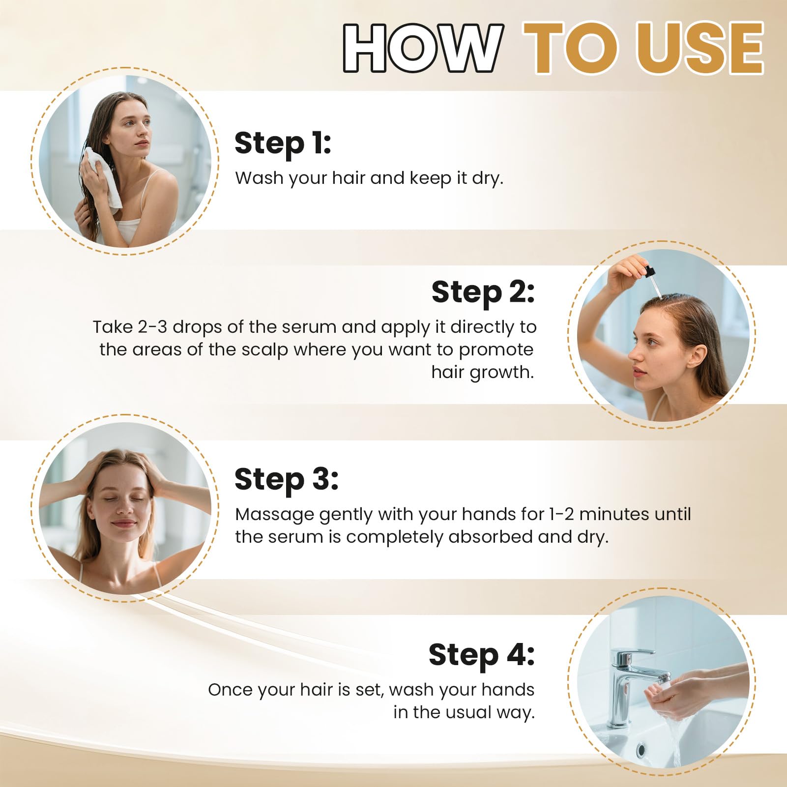 5% Minoxidil for Women Hair Growth Serum Topical Minoxidil Hair Regrowth Thicker Prevent Hair Loss for Thickening Longer Fuller - Medaid International