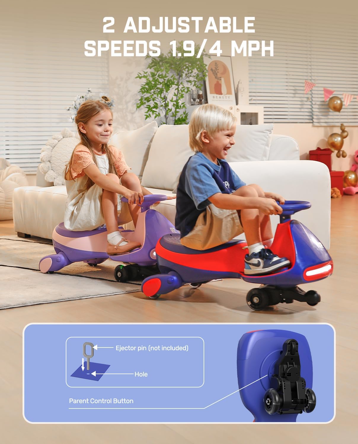 FanttikRide N7 Pro Electric Wiggle Car with Pedal