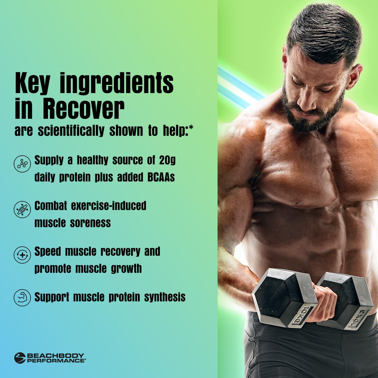 BODi Recover Whey Protein Powder Blend– Post-Workout Orange Whey Supplement for Muscle Recovery with 20g Protein, BCAAs, Pomegranate Extract - Fast Recovery - 20 Serving Tub - Medaid International