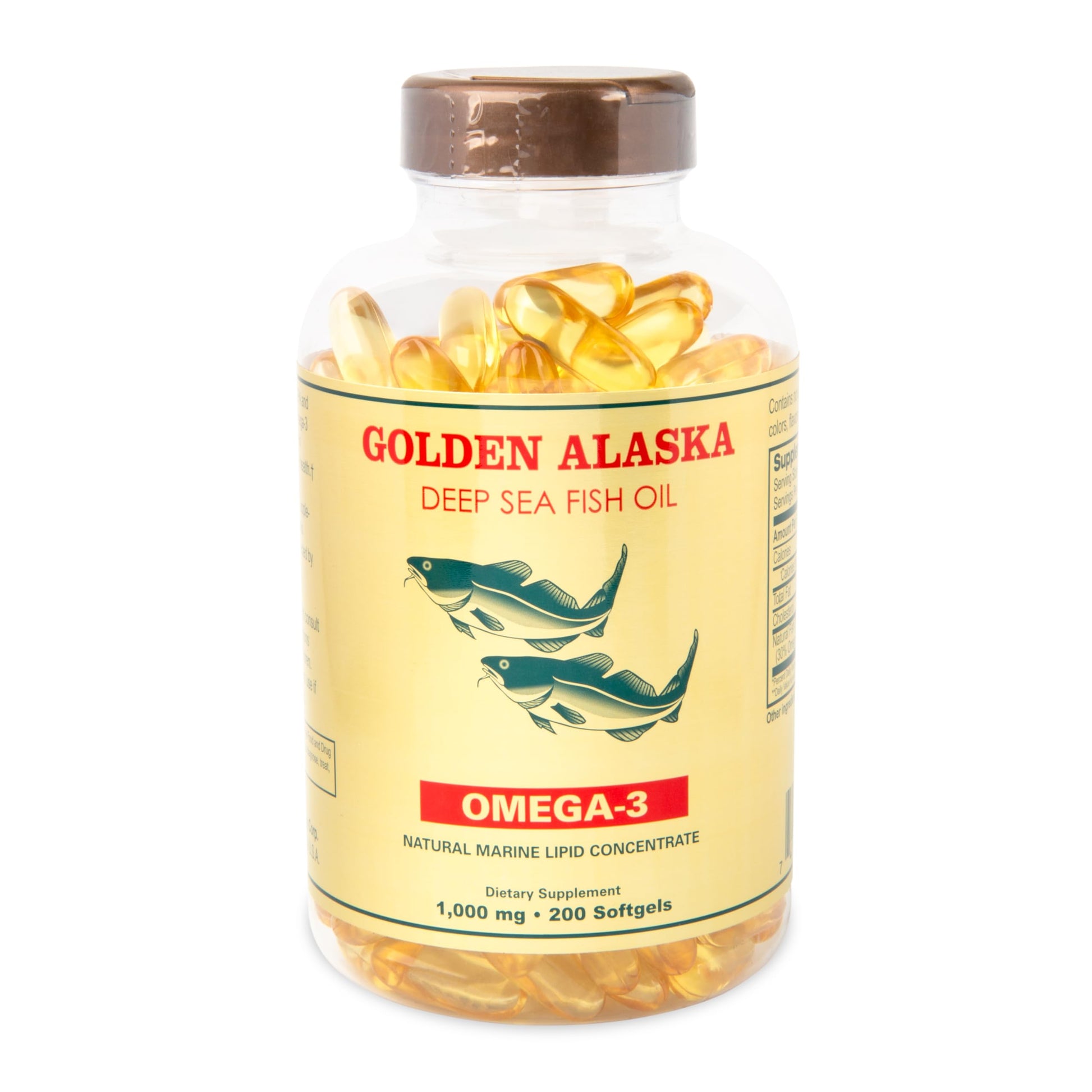 Omega 3 Alaska Deep Sea Fish Oil 1000mg 200 Softgels - Medaid International
