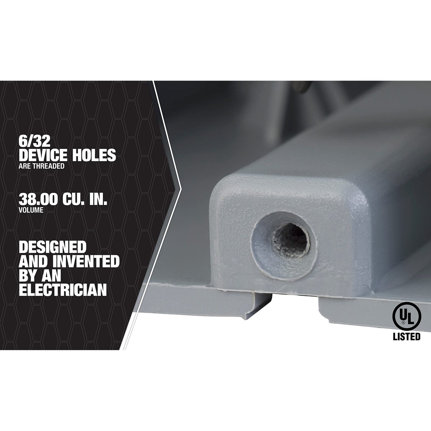 Southwire MSB1G One Gang Device Box with Depth Adjustable, Heavy Duty 42lb - Medaid International