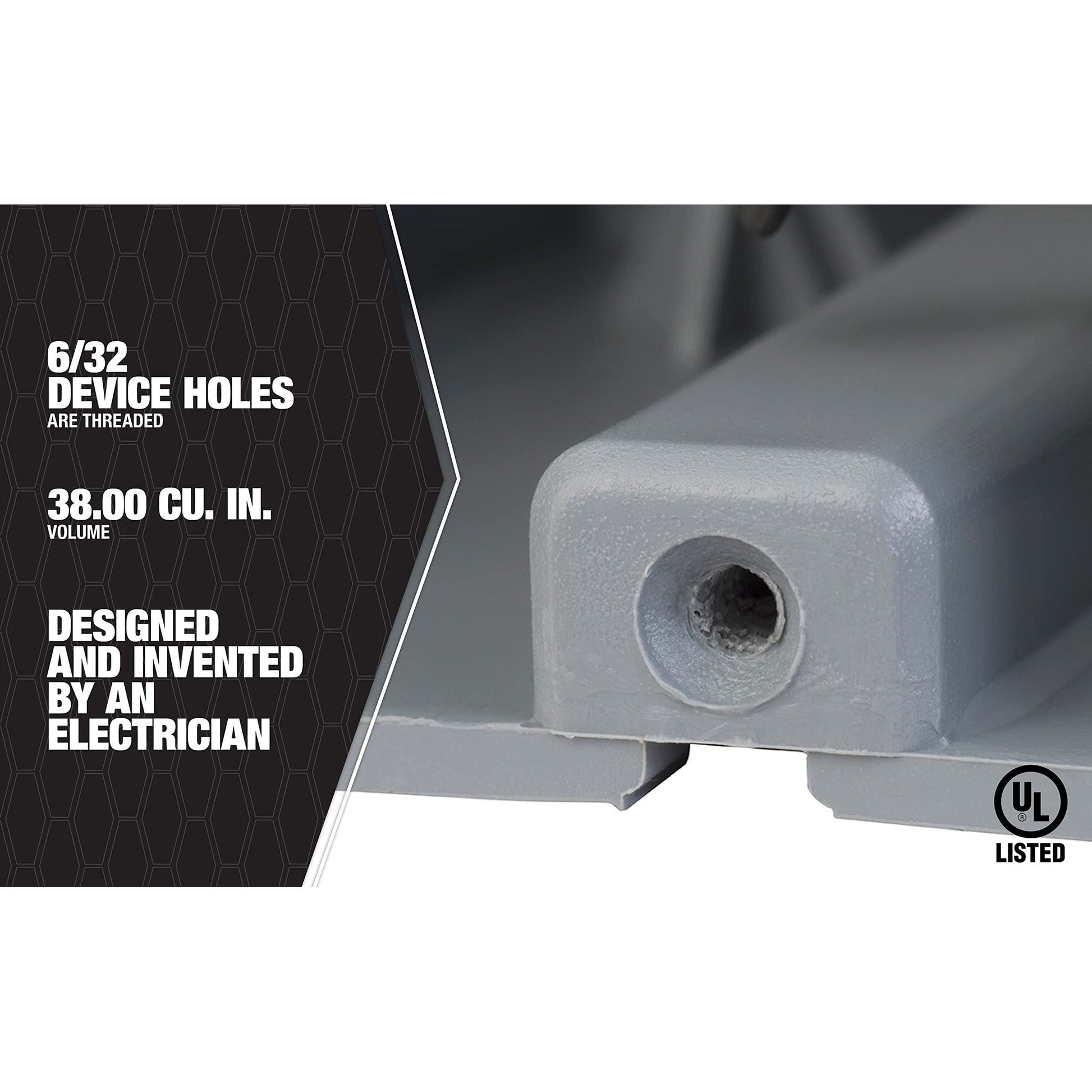 Southwire MSB1G One Gang Device Box with Depth Adjustable, Heavy Duty 42lb - Medaid International