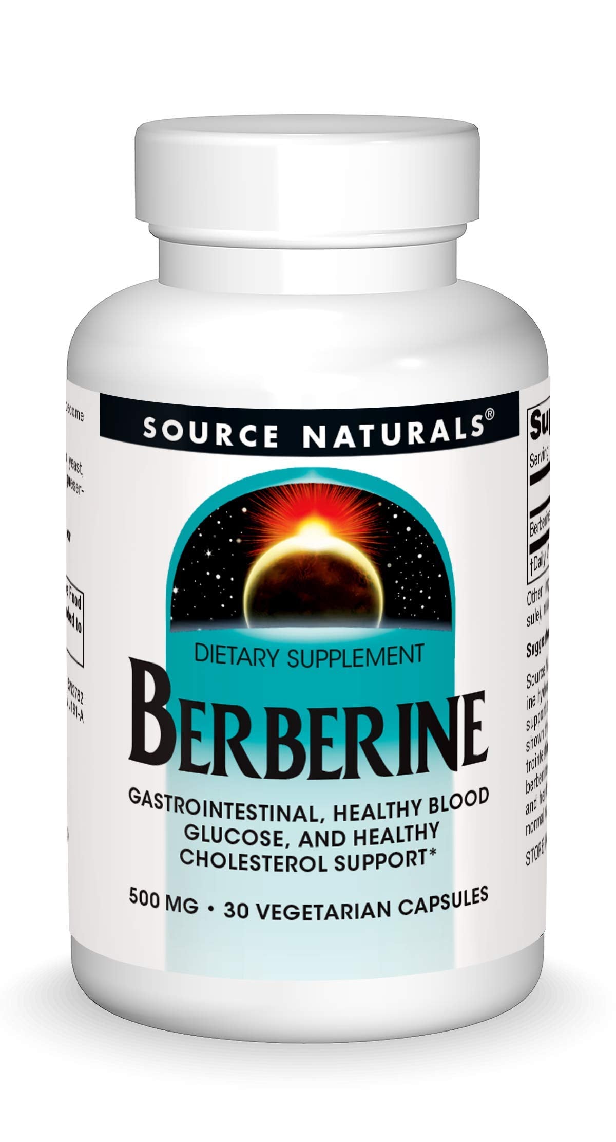 Source Naturals Berberine Vegetable Capsule, for Gastrointestinal Support* - 30 Vegetarian Capsules - Medaid International