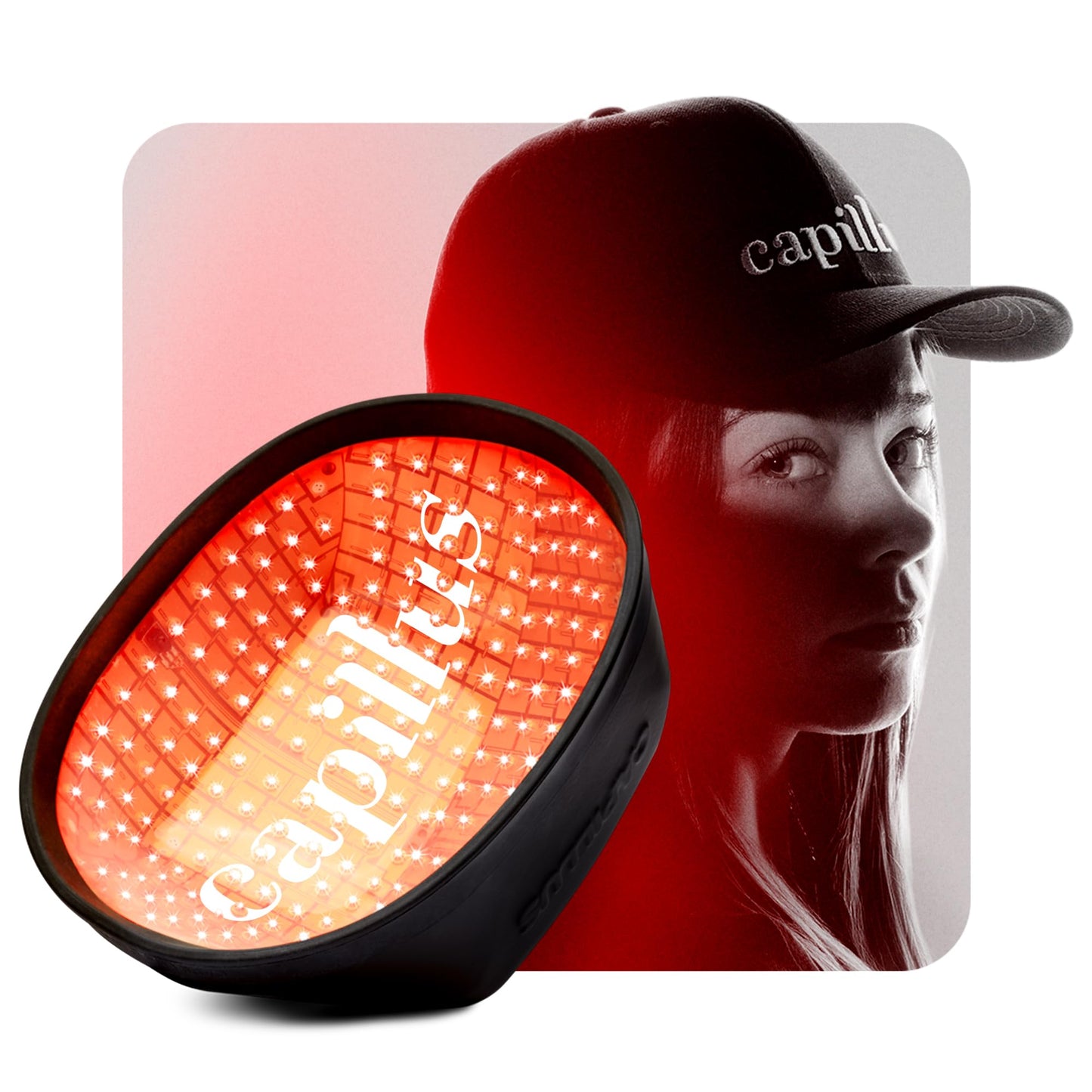 Capillus PRO Red Light Hair Therapy Hat, Red Light Therapy for Hair Growth, Laser Hair Growth Cap, Hair Red Light Therapy Red Light Cap Hair Regrowth, 272 Low Level Laser Therapy +Bluetooth Battery - Medaid International
