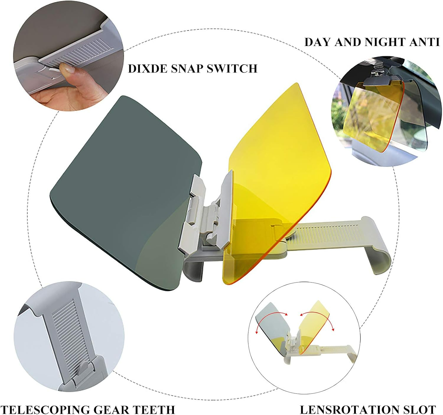 Car Sun Visor High Definition Windshield Sun Snow Anti Glare UV Filter - Medaid International