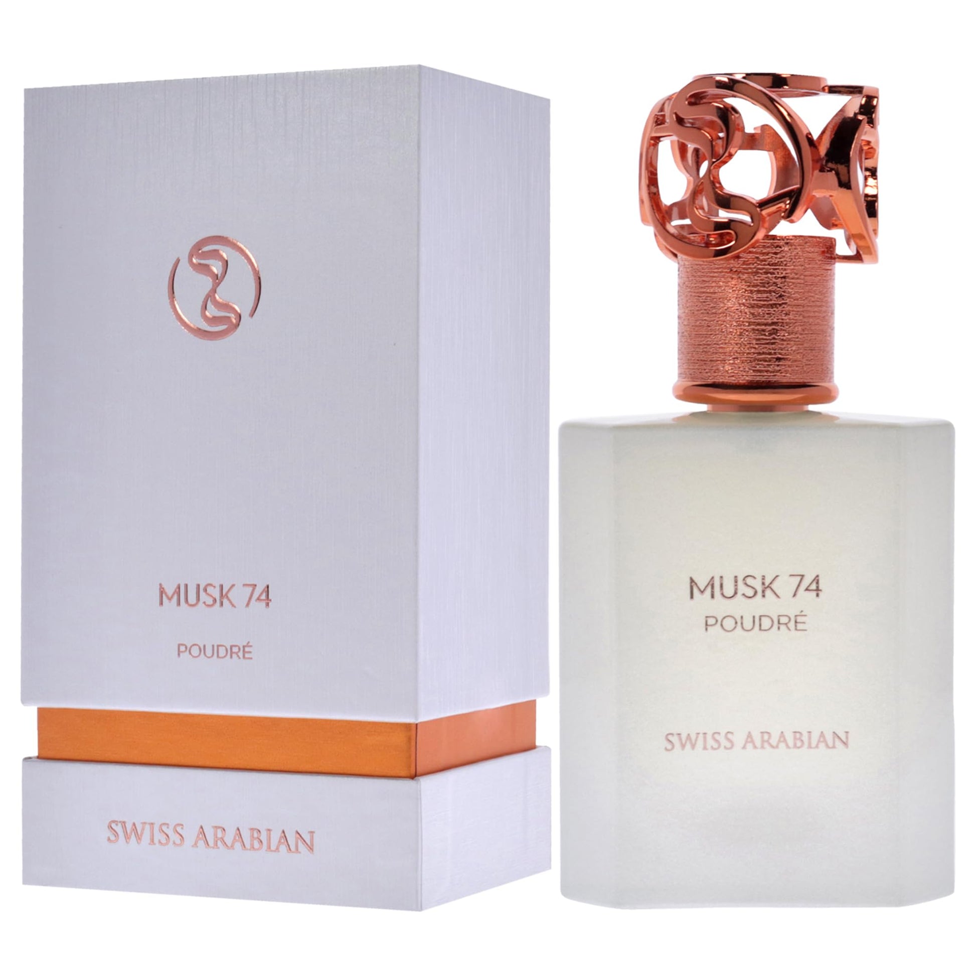 Swiss Arabian Musk 74 Poudre - Luxury Products From Dubai - Long Lasting and Addictive EDP Spray Fragrance - A Seductive Signature Aroma - 1.7 oz - Medaid International