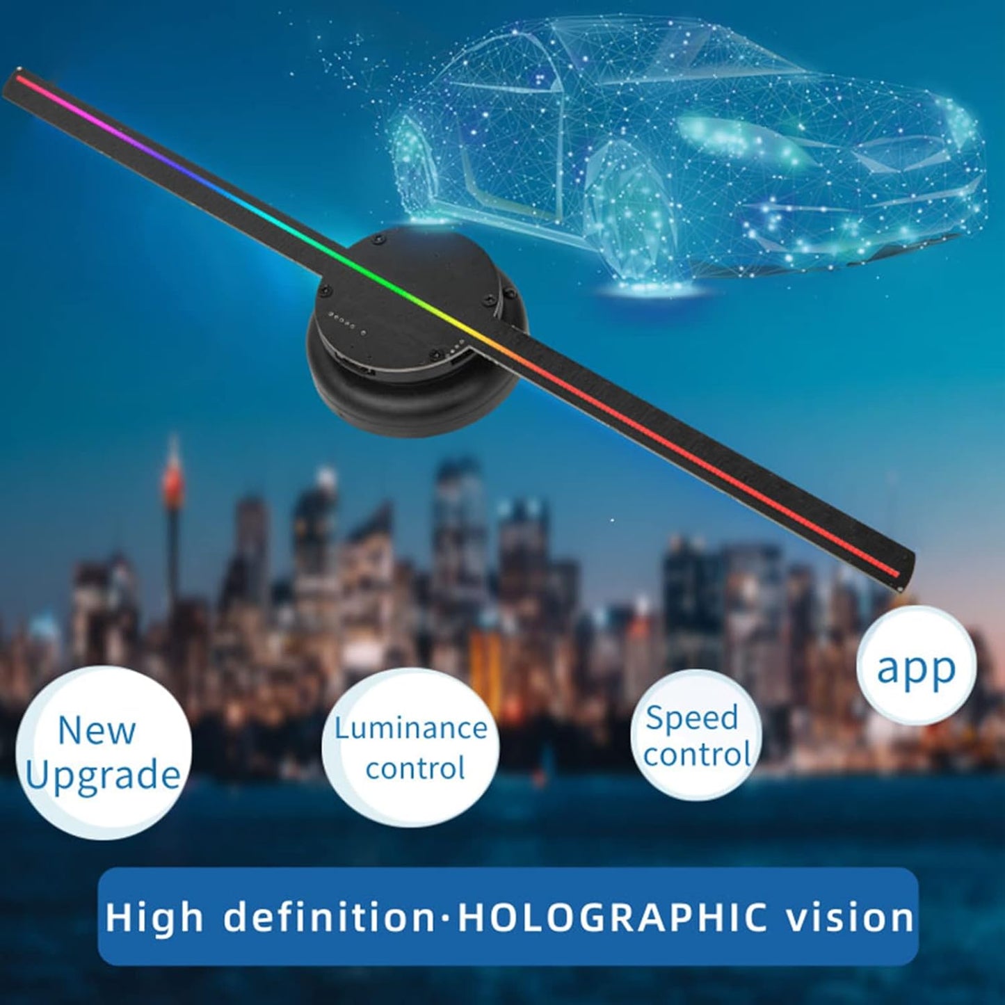 3D Hologram Fan Projector