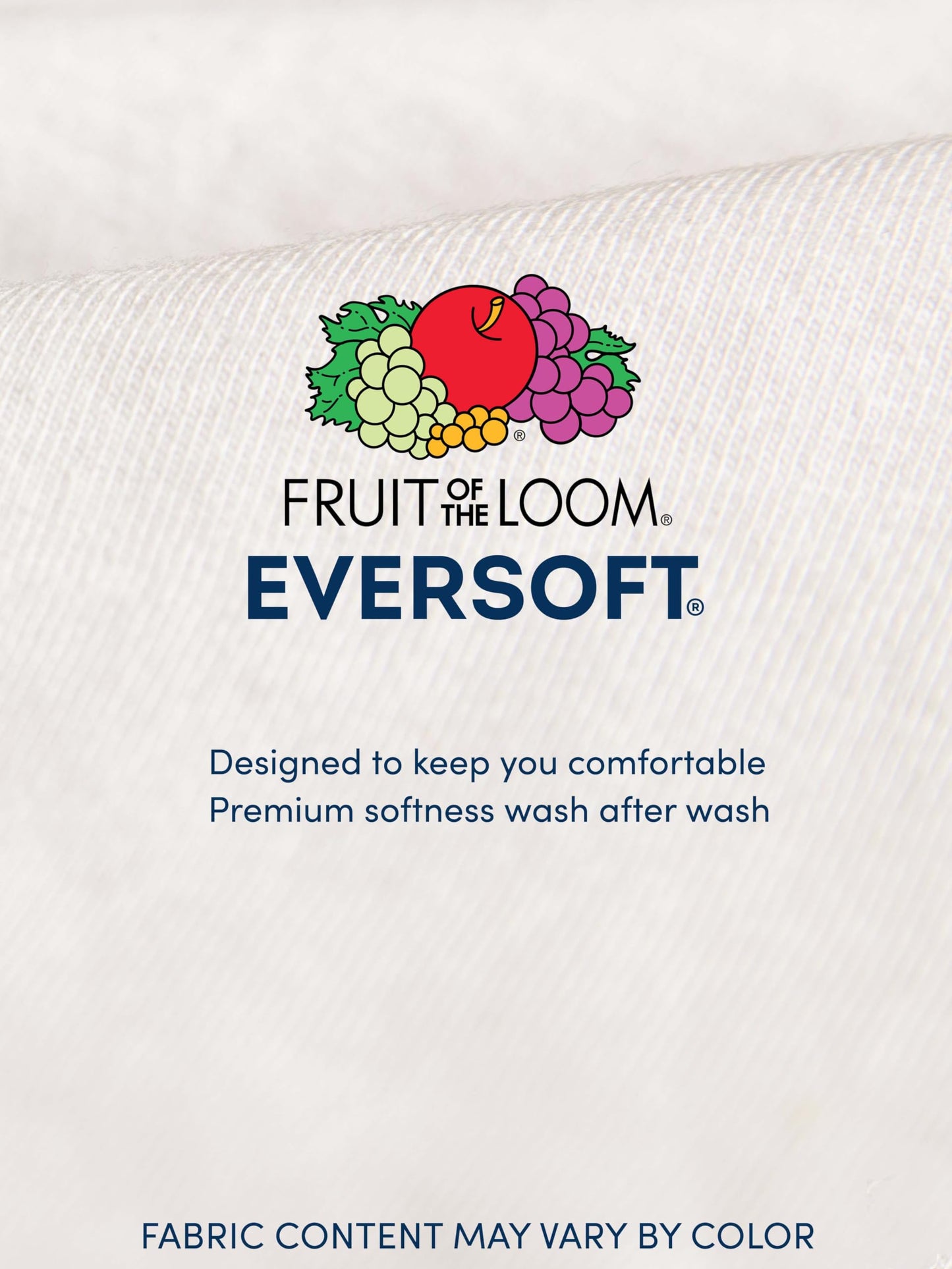 Fruit of the Loom Men's Eversoft Cotton Stay Tucked Crew T-Shirt, Regular - 6 Pack - Black, Medium - Medaid International