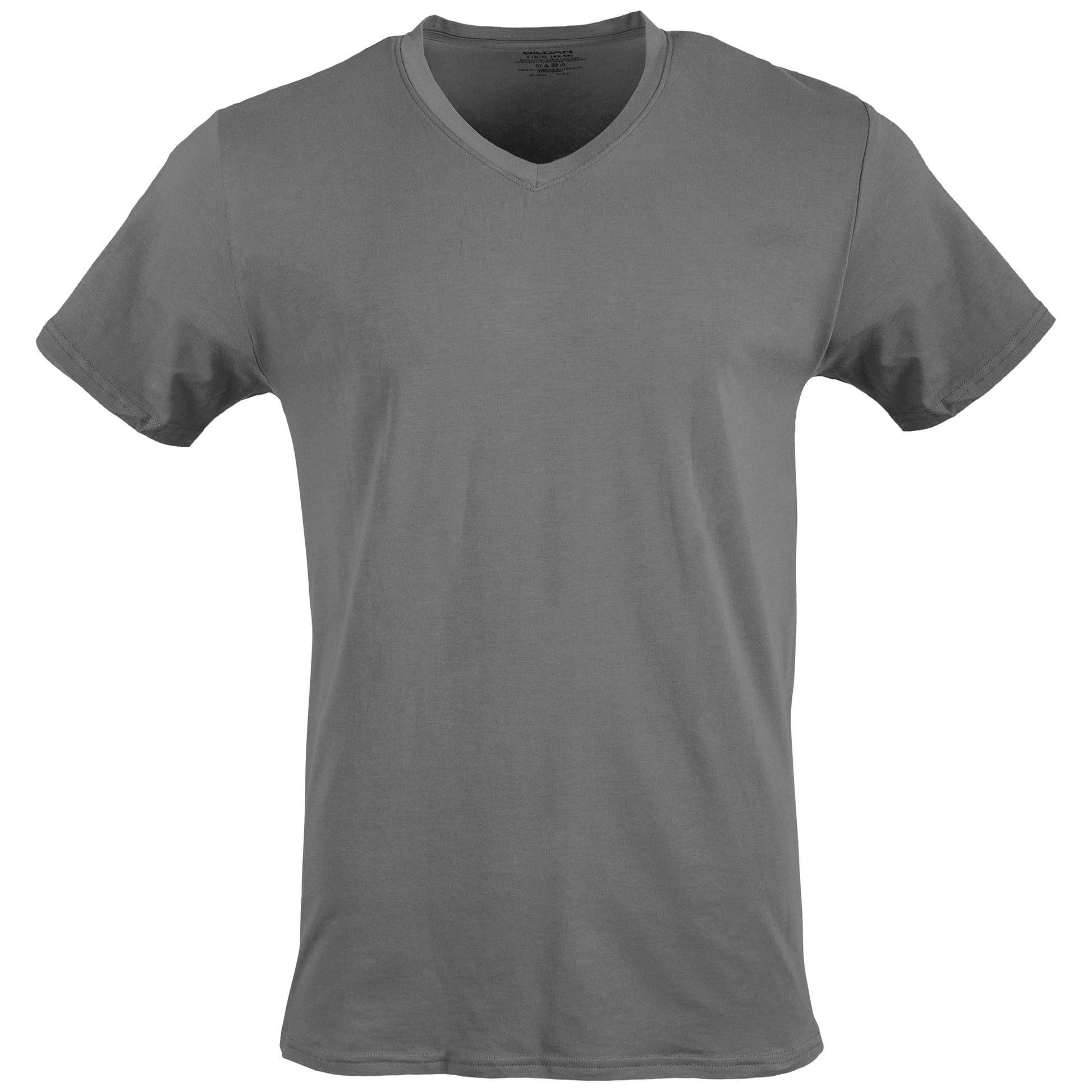 Gildan Men's V-Neck T-Shirts, Multipack, Assorted (5-Pack), X-Large - Medaid International