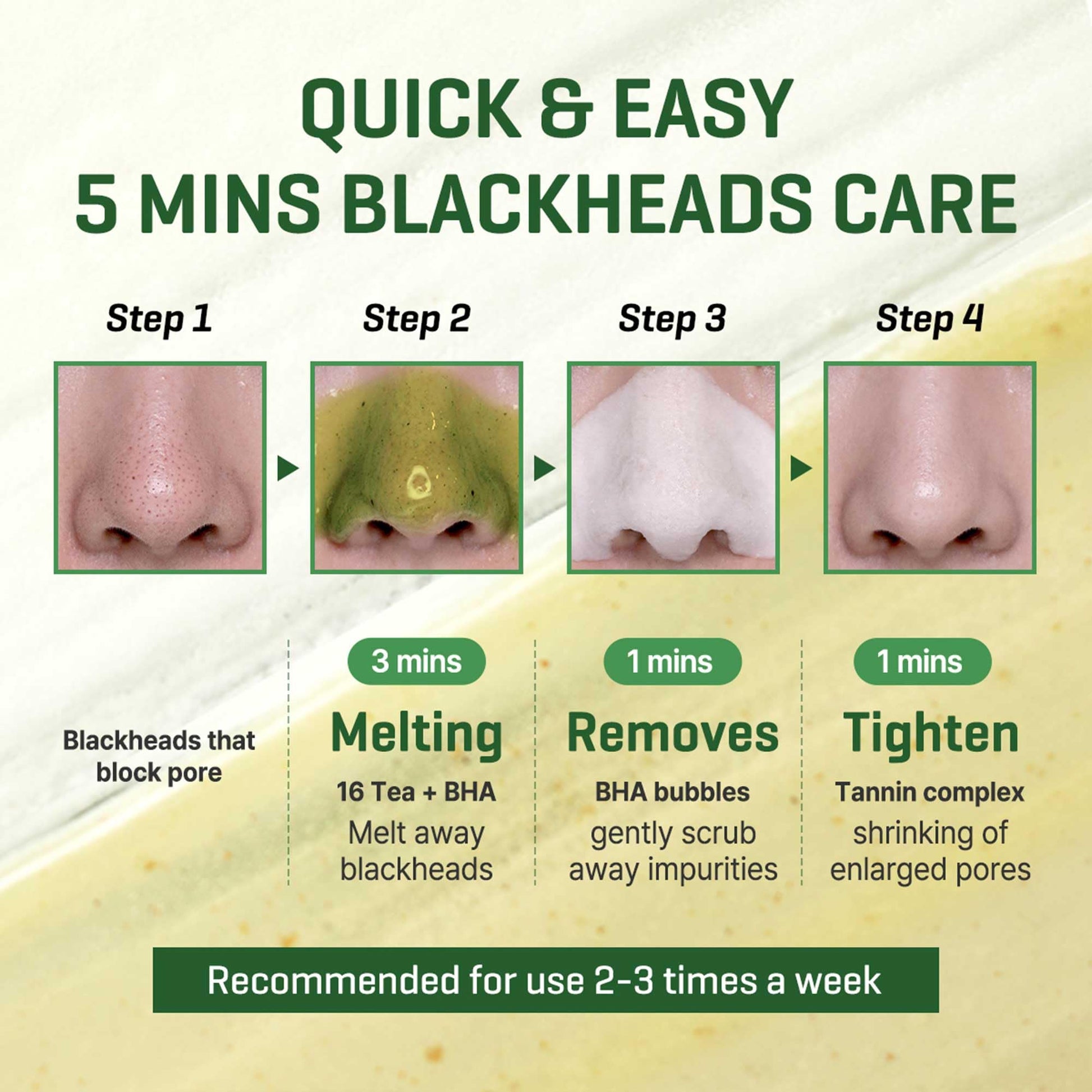 SOME BY MI Bye Bye Blackhead 30 Days Miracle Green Tea Tox Bubble Cleanser – 4.23oz, 120g – Korean Face Wash & Bubble Face Mask – Daily Blackhead-Removing Pore Minimizer for Face – Korean Skin Care - Medaid International