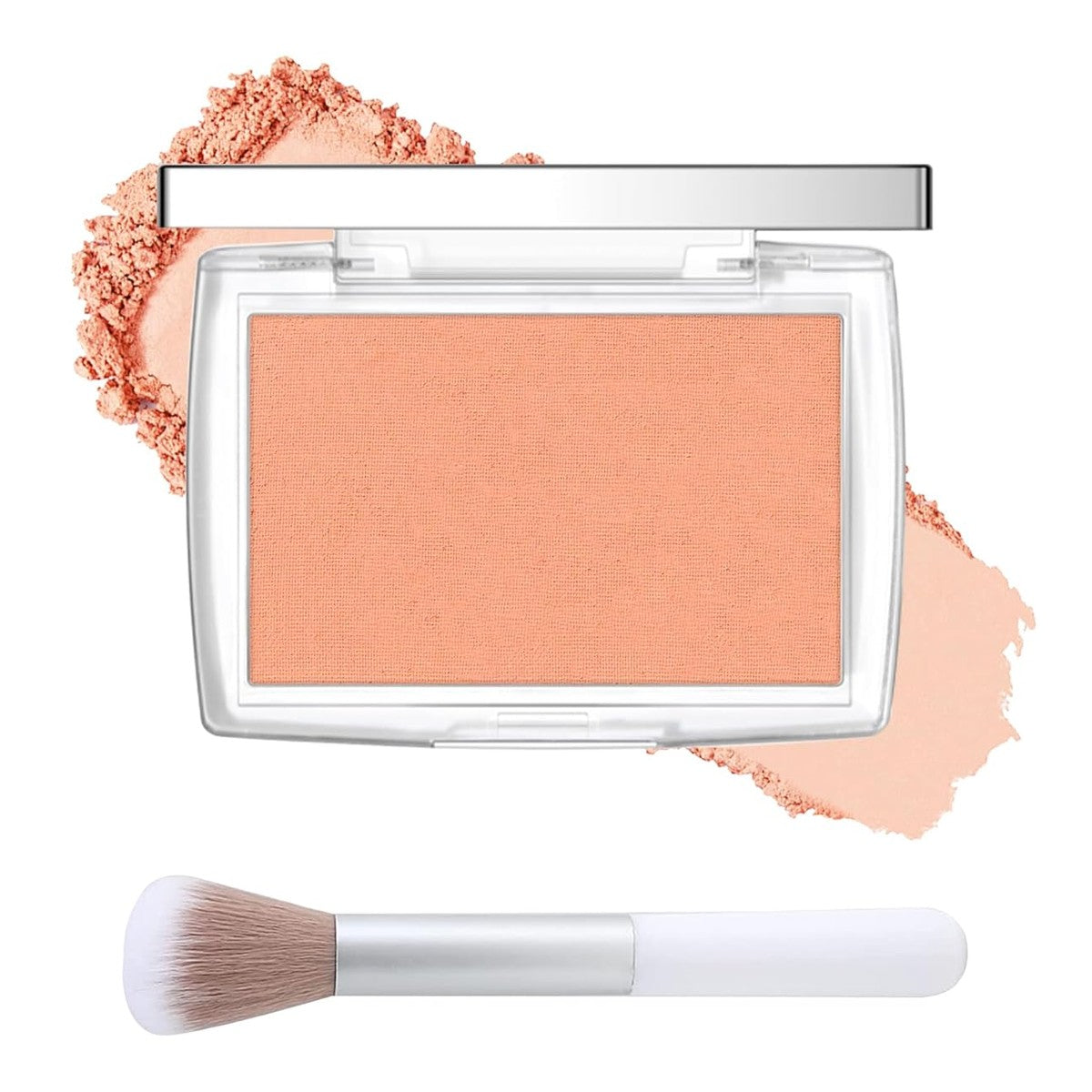 Pink Powder Blush Palette, Matte Powder Makeup Blush for Cheeks, Natural Glow Face Blush Contour Palette, Lightweight, Smooth, High Impact Buildable Color, Long-lasting All-Day Face Enhancing -#Pink - Medaid International