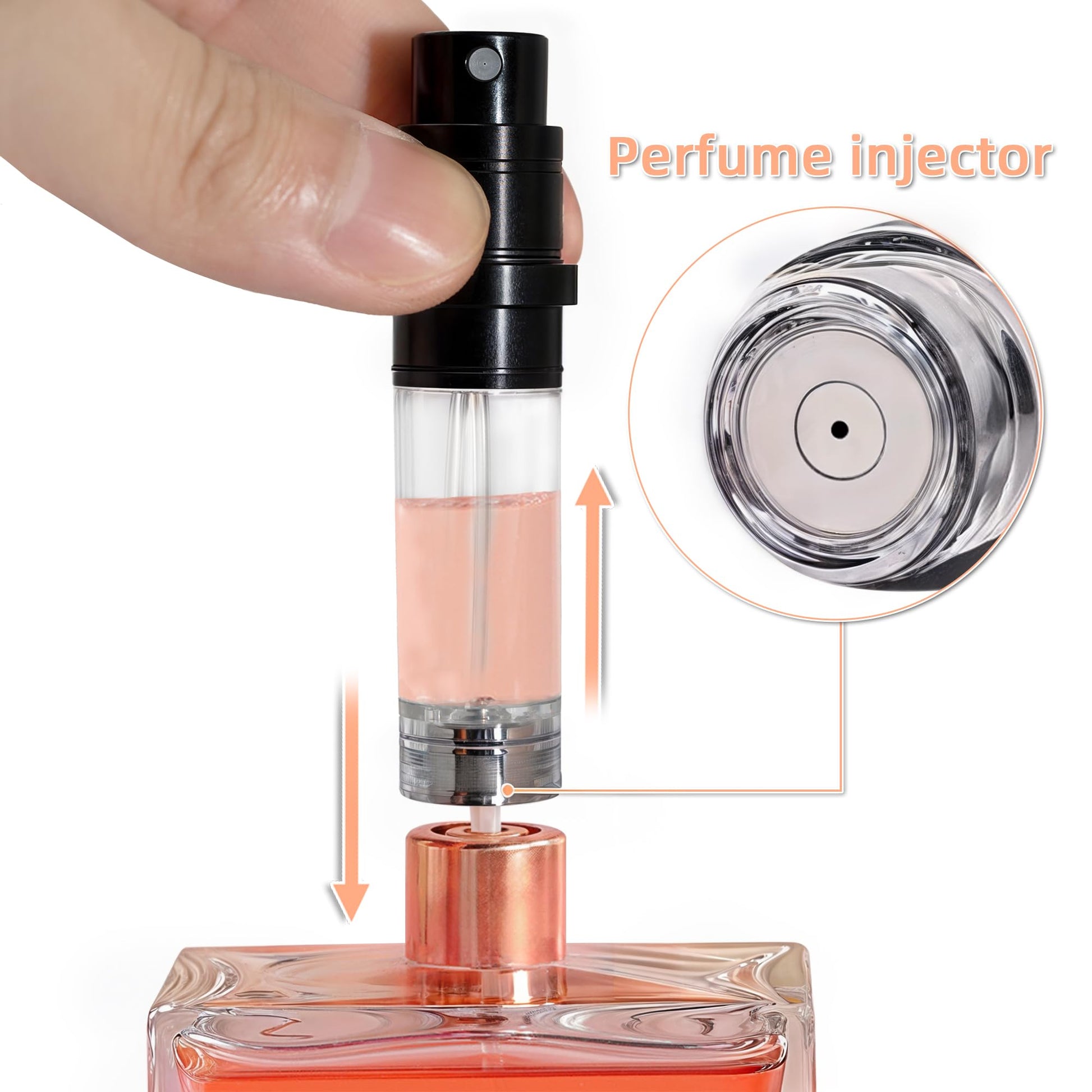 muilsae AA01PK Perfume Refillable Bottle 10ml Bottom Refill Portable Purse Atomizer, Cologne Travel Perfume Spray Bottle for Outgoing and Traveling (Pink) - Medaid International