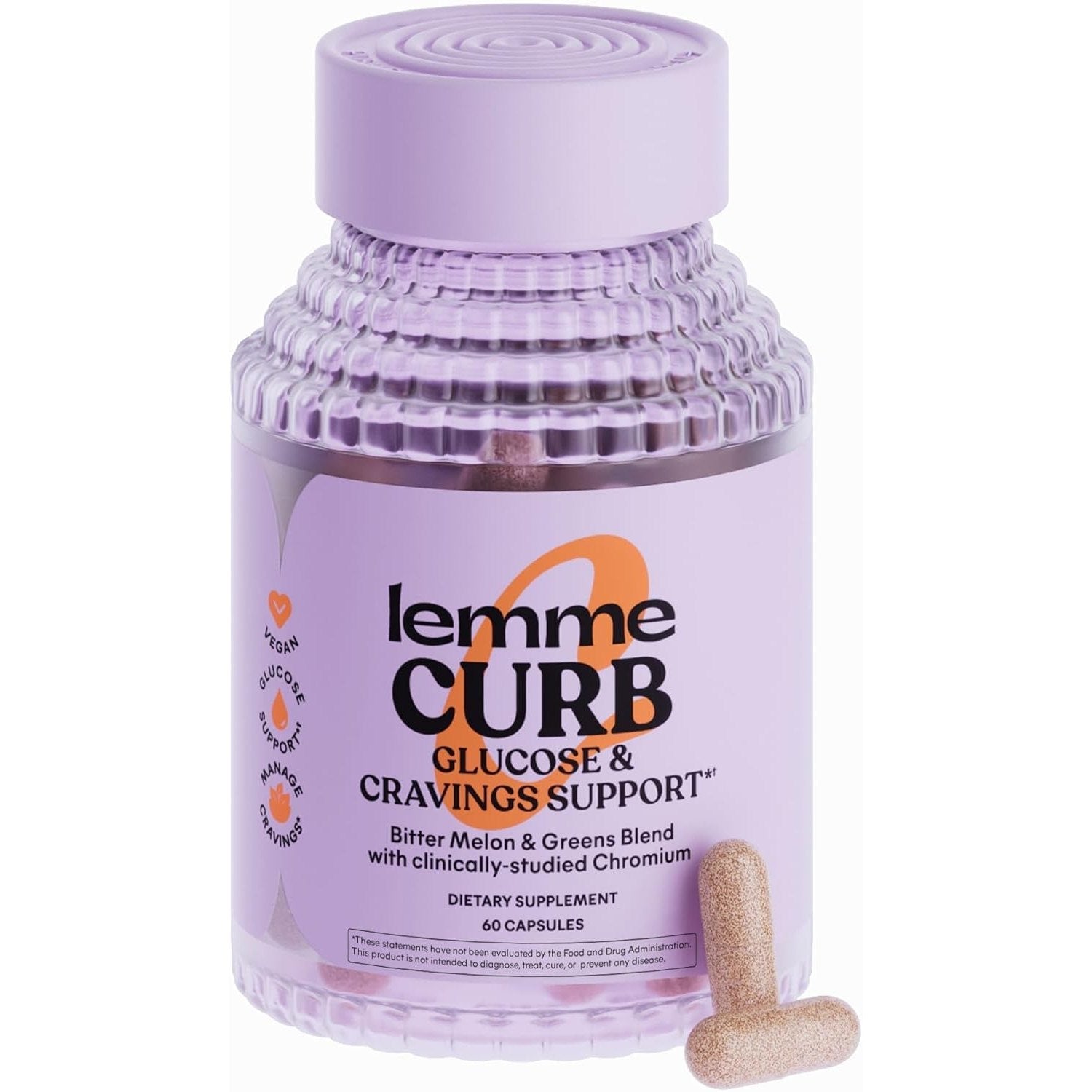 Lemme Curb Cravings Soft Chews - Reduce Appetite, Support Healthy Diet, Metabolism & Lean Body w/Clinically Studied Chromium, Gymnema & B12, No Added Sugar, Mixed Berry, 60 count - Medaid International