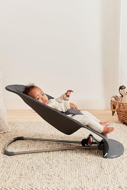 Babybjorn - Bouncer Bliss WOV. - Petal-Anthracite
