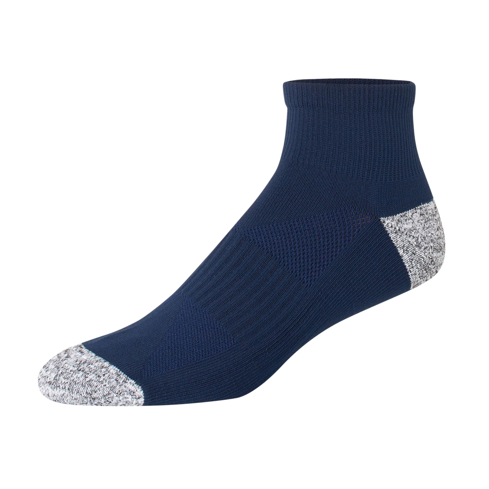 Hanes Men's Moves Performance, Moisture-Wicking Ankle & Low-Cut Socks, Breathable Mesh Panels, 6-Pack, Black/White/Grey, 6-12 - Medaid International