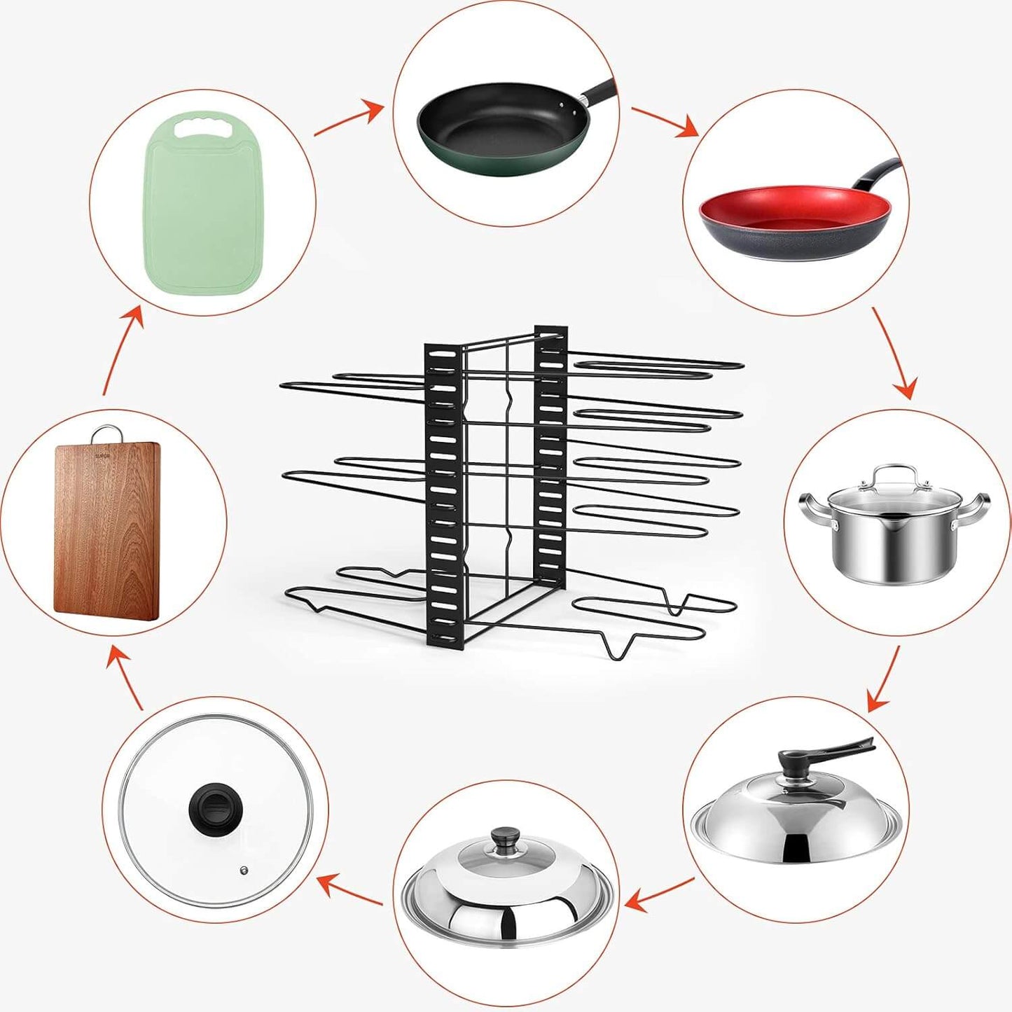 SpaceSaver Pan Rack 2-in-1