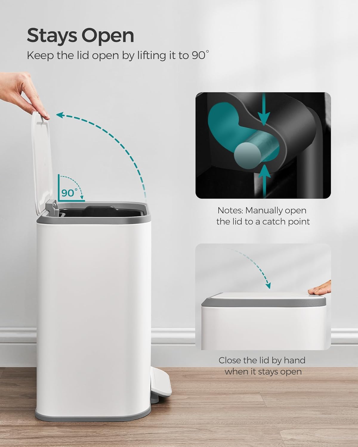 SONGMICS Kitchen Bin LTB542W02