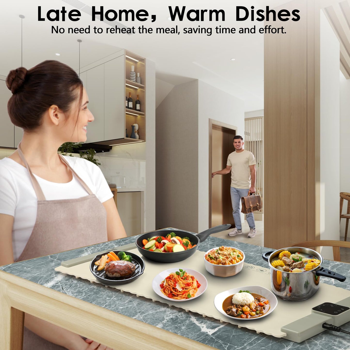 ThermaMat™ | Flexible Food Warming Mat حصيرة تدفئة الطعام مرنة