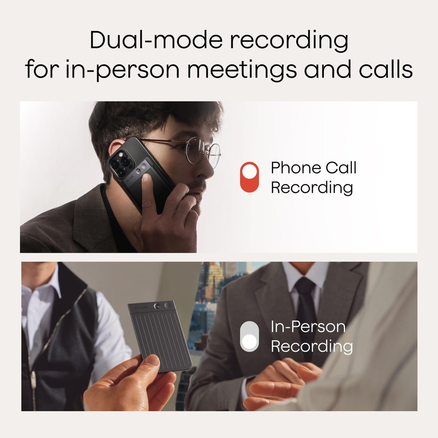 Plaud Note AI Voice Recorder, Voice Recorder w/Case, App Control, Transcribe & Summarize with AI Technology, Support 112 Languages, 64GB Memory, Audio Recorder for Lectures, Meetings, Calls, Black - Medaid International