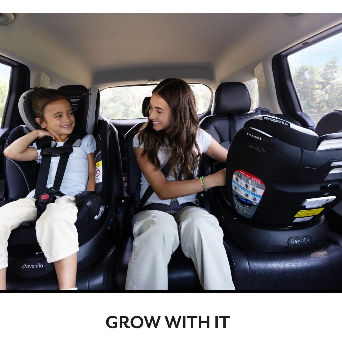 Evenflo® Revolve360™ Slim 2-in-1 Rotational Car Seat Canton Black