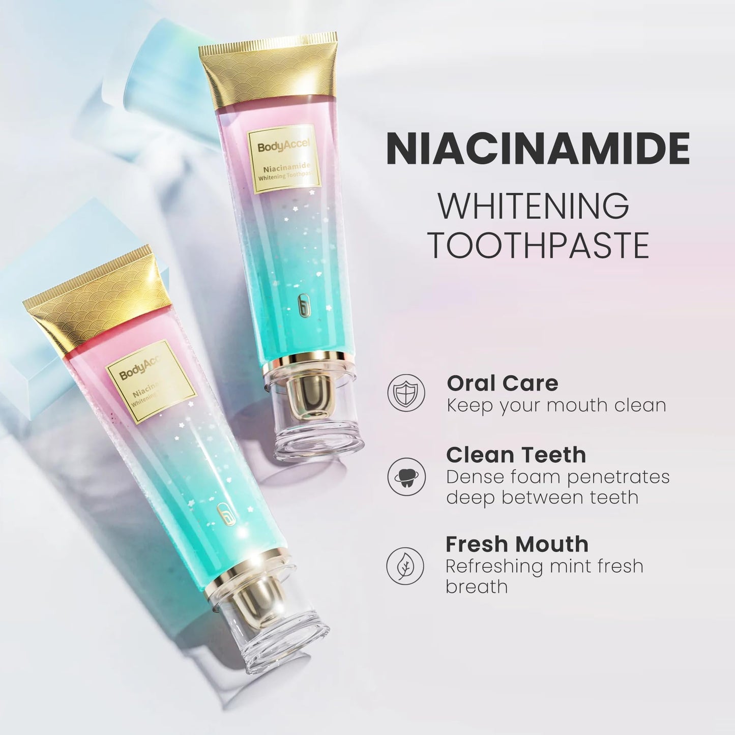 3D White Radiant Toothpaste معجون أسنان مبيض ثلاثي الأبعاد