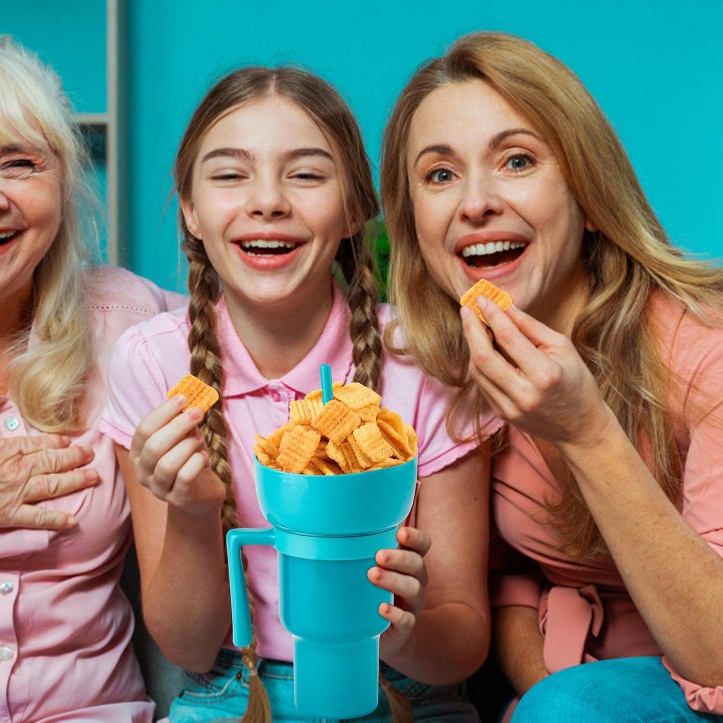 Drink and Snack Cup in One
