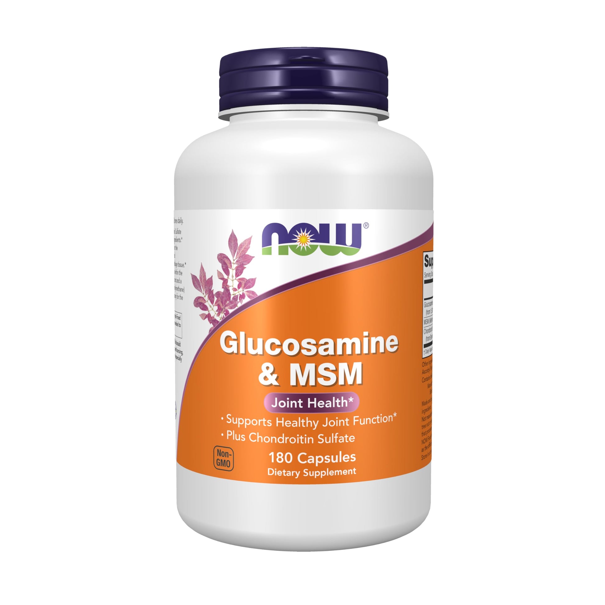 NOW Foods Supplements, Glucosamine & MSM plus Chondroitin Sulfate, Joint Health*, 180 Veg Capsules - Medaid International