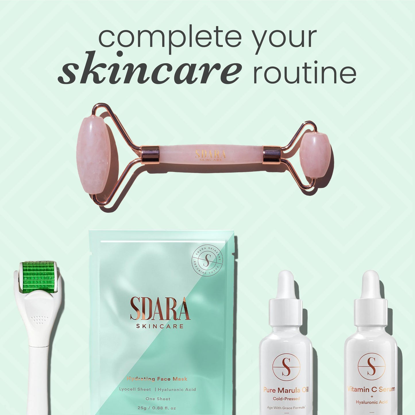 Sdara Skincare Derma Roller Microneedling Roller for Face - Includes Free Storage Case (Pack of 1) Unisex - Medaid International