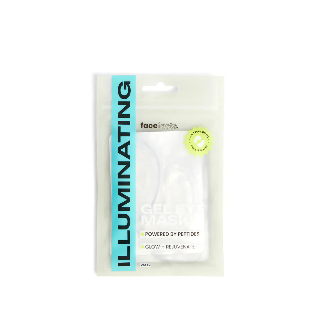 Face Facts Illuminating Peptides Eye Mask x 4 pairs