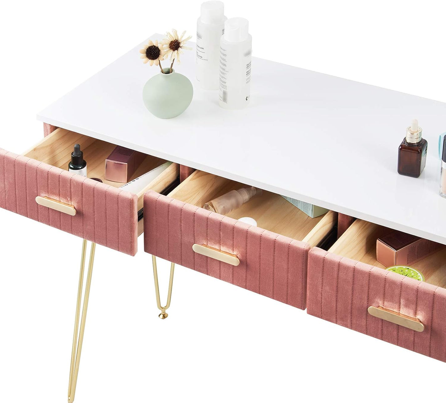 WOLTU Dressing Table with Stool