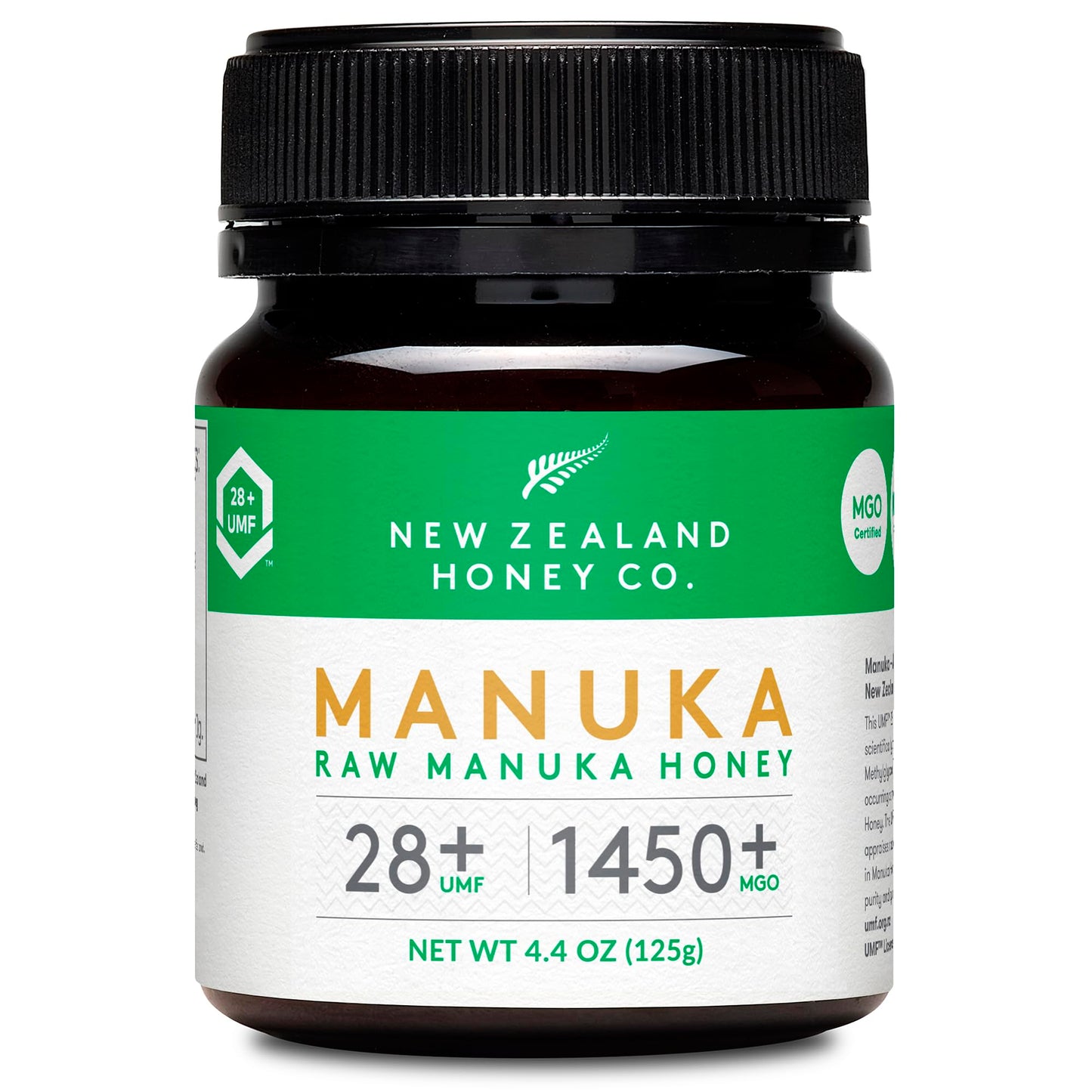 New Zealand Honey Co. Raw Manuka Honey UMF 28+ | MGO 1450+, UMF Certified / 4.4oz - Medaid International