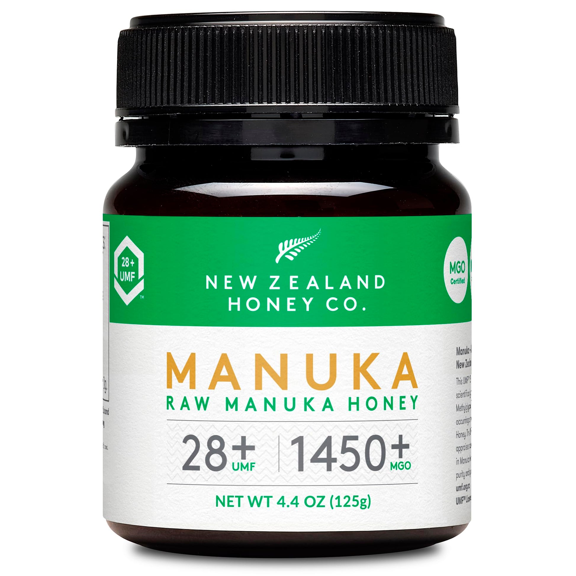 New Zealand Honey Co. Raw Manuka Honey UMF 28+ | MGO 1450+, UMF Certified / 4.4oz - Medaid International