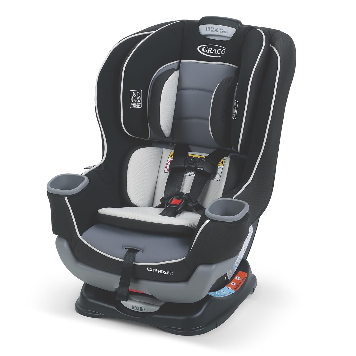 Graco Extend2Fit Convertible Car Seat, Rear-Facing and Forward-Facing, Extended Rear-Facing Seat Option, Redmond, Ideal for Newborns, Infants, and Toddlers - Medaid International