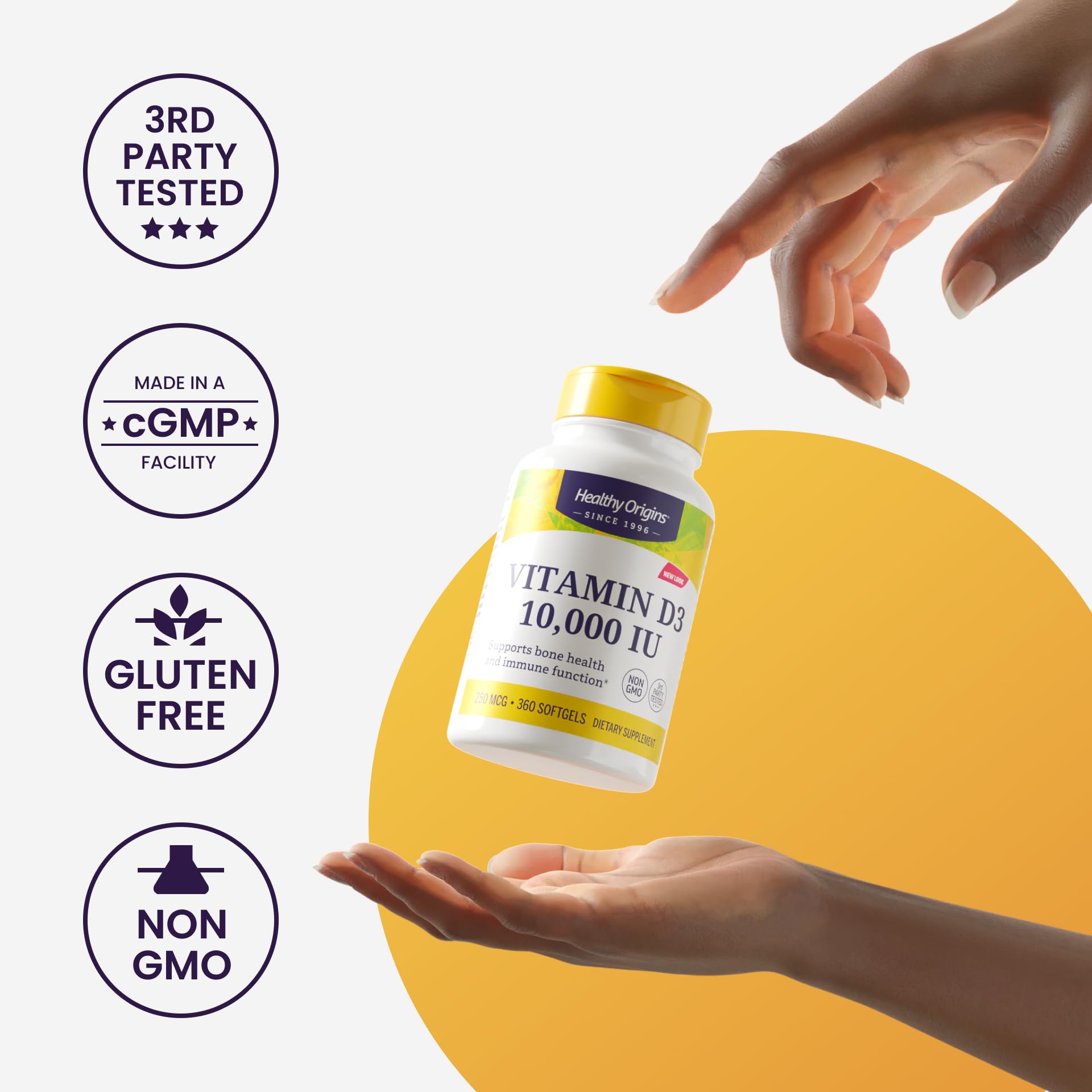 Healthy Origins Magnesium Bisglycinate Chelate (Non-GMO, Gluten Free, Cardiovascular Support, Bone Support, Neurological Support, Vegan), 120 Tablets - Medaid International