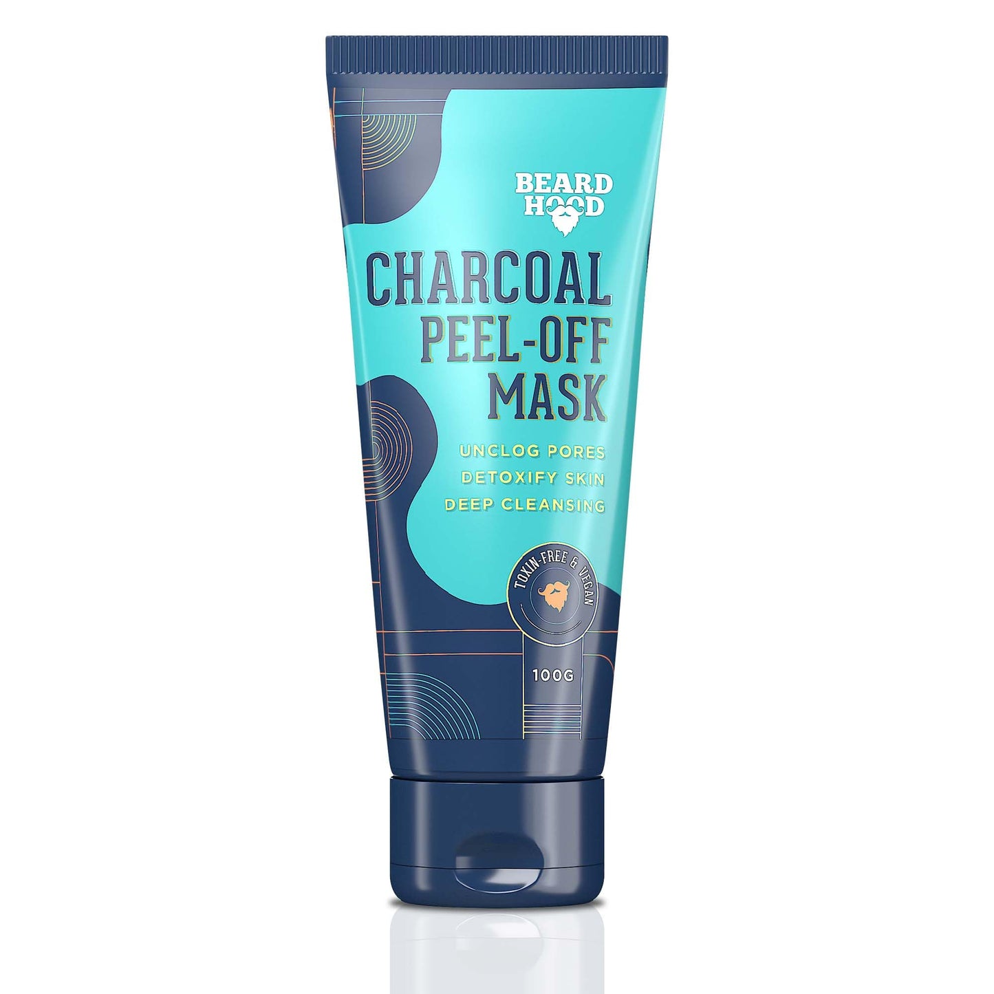 BEARDHOOD Charcoal Peel Off Mask | Skin Detox & Instant Glow | Benefits of Rosemary Oil & Eucalyptus Oil 3.5 Ounce/100Gram - Medaid International