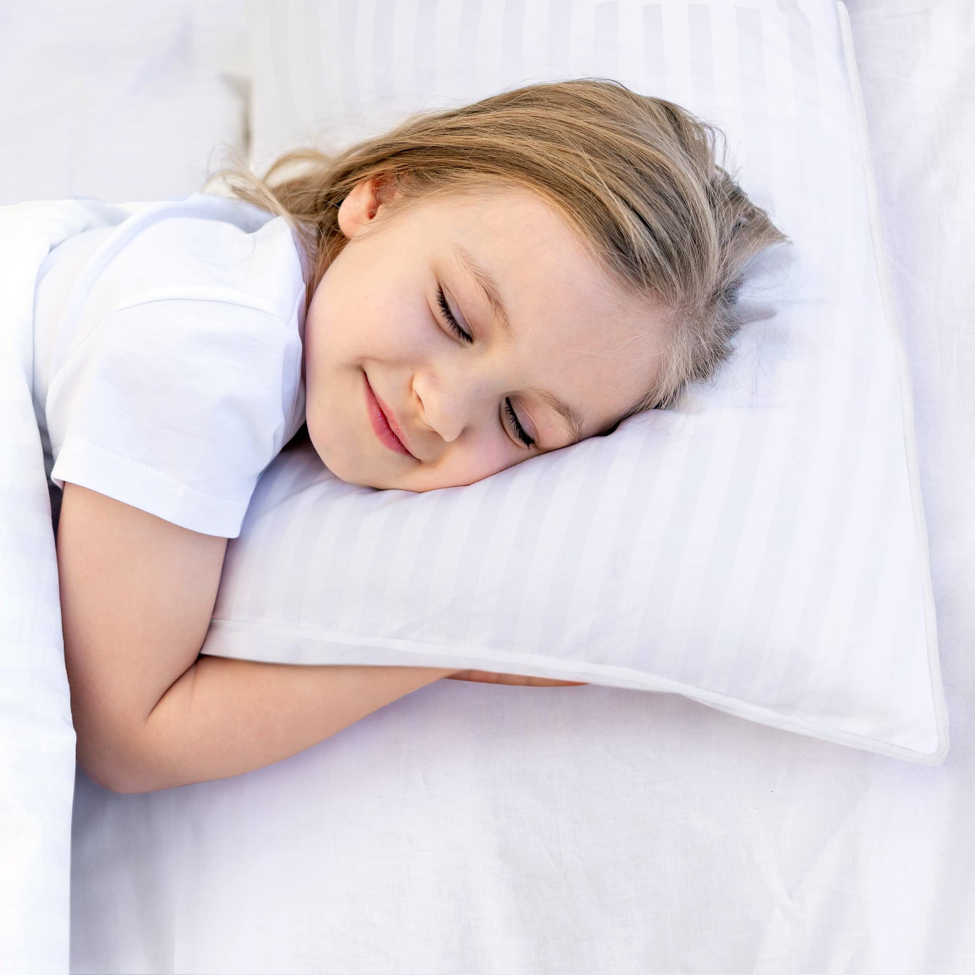 Utopia Bedding Youth Pillow (White, 2 Pack), 16x22 Kids Pillow for Sleeping, Soft and Breathable Cotton Blend Shell, Polyester Filling, Perfect for Kids Bed and Travel (Intended for Age 5 and up) - Medaid International