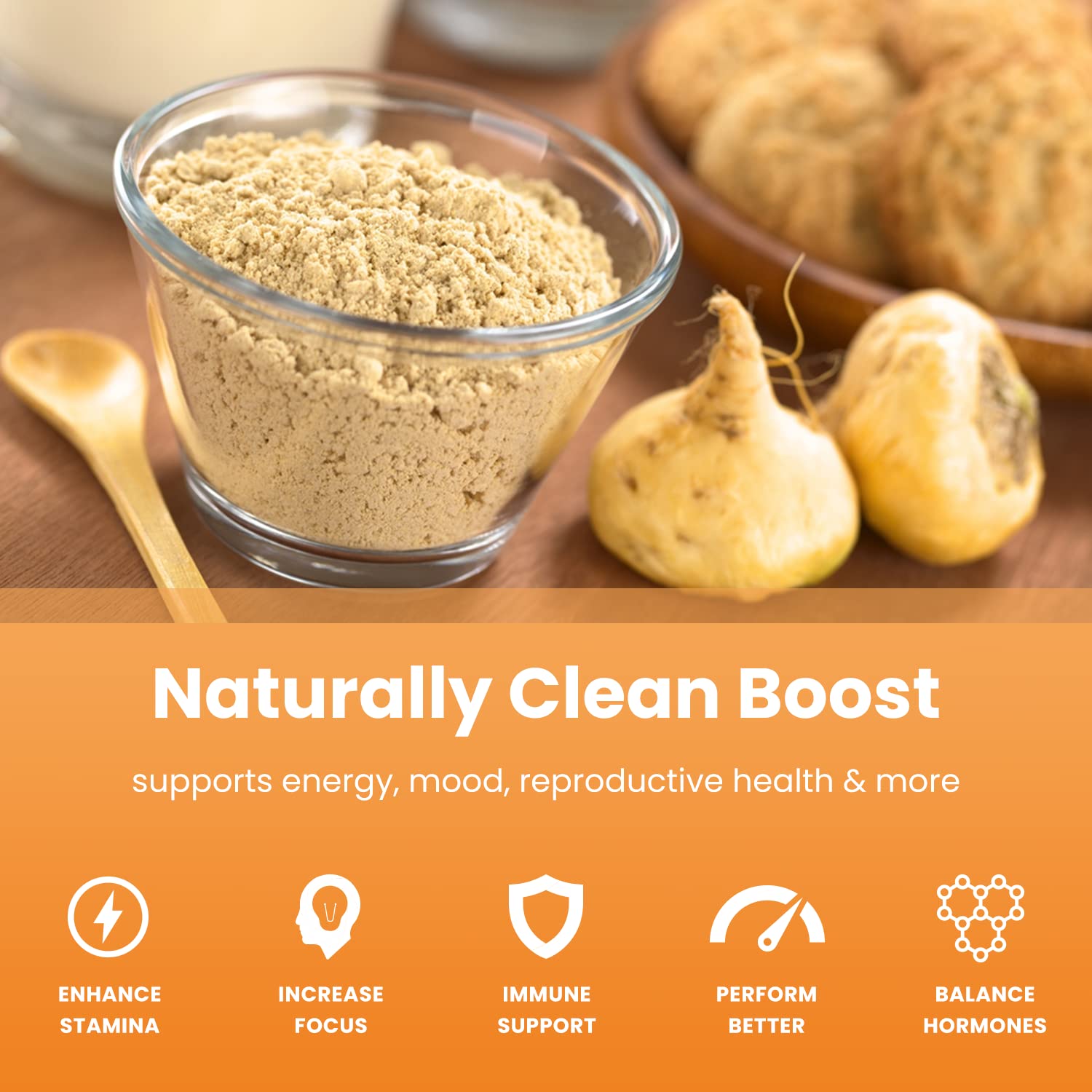 Organic Maca Powder - Peruvian Grown Maca Blend with Yellow, Black & Red Roots - Gelatinized for Superior Bioavailability - Natural, Vegan & Non-GMO, 8oz - Medaid International