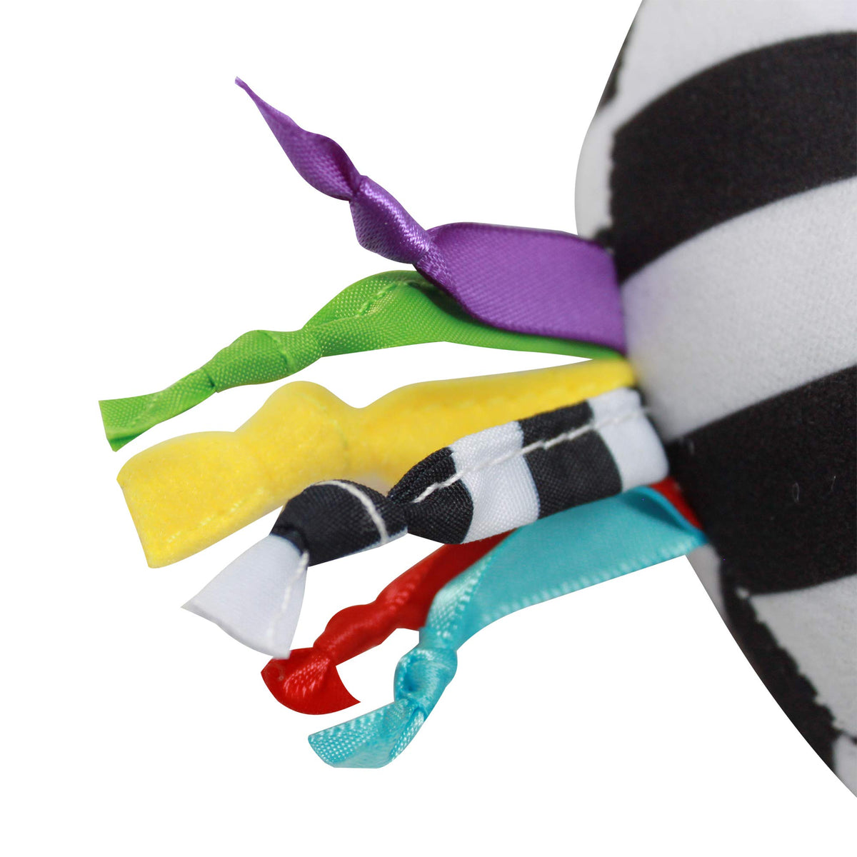 Sassy Boppin’ Birdie | Developmental Plush Toy for Early Learning | High Contrast | Attaches to Baby Gear for Travel | For Ages Newborn and Up (80660), Multicoloure