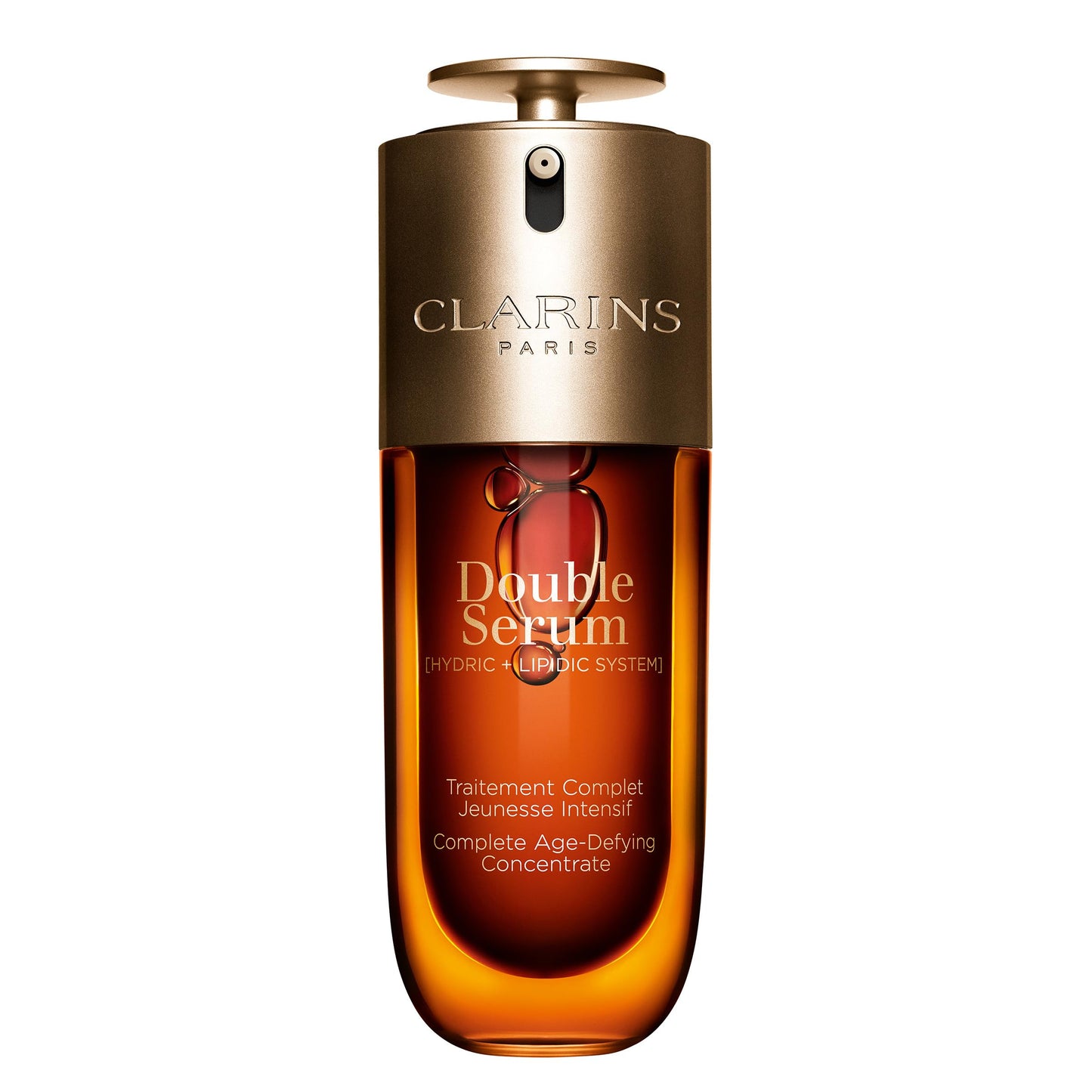 Clarins DOUBLE SERUM | Anti Aging Face Serum | Visibly Firms, Smoothes, Boosts Radiance, and Refines Pores | 24H Hydration | All Skin Types, 2.5 Fl Oz - Medaid International
