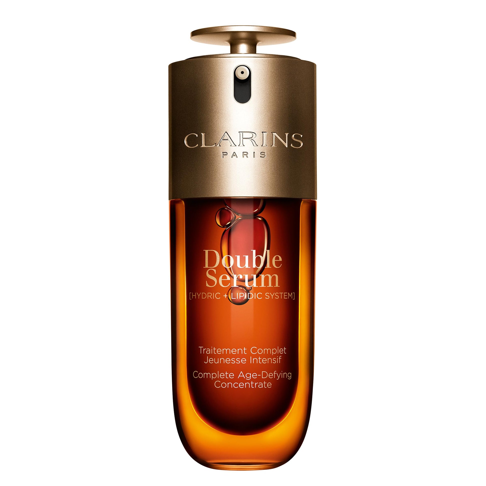 Clarins DOUBLE SERUM | Anti Aging Face Serum | Visibly Firms, Smoothes, Boosts Radiance, and Refines Pores | 24H Hydration | All Skin Types, 2.5 Fl Oz - Medaid International