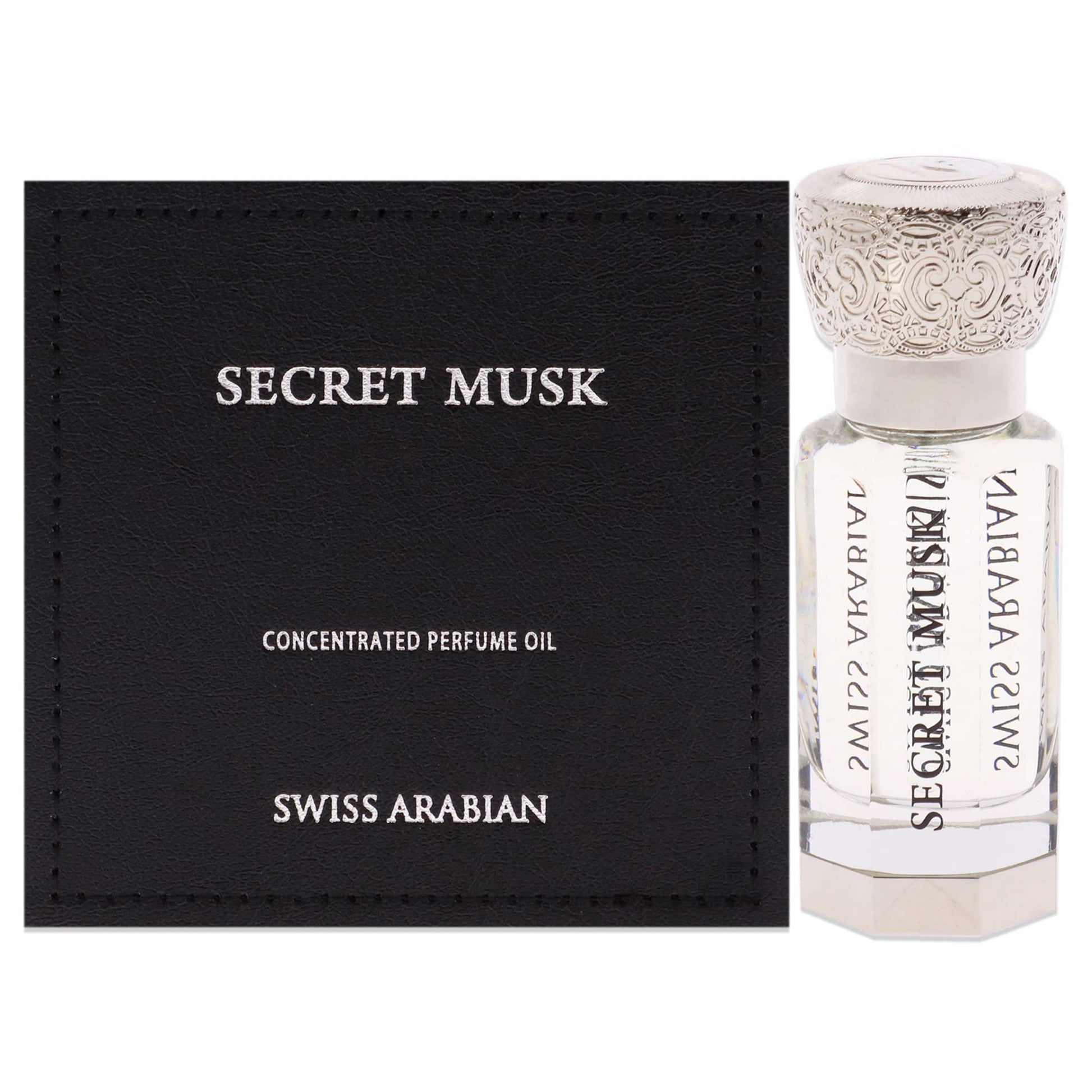 Swiss Arabian Secret Musk - Luxury Products From Dubai - Long Lasting, Addictive Personal Perfume Oil Fragrance - A Seductive Signature Aroma - 0.4 Oz - Medaid International