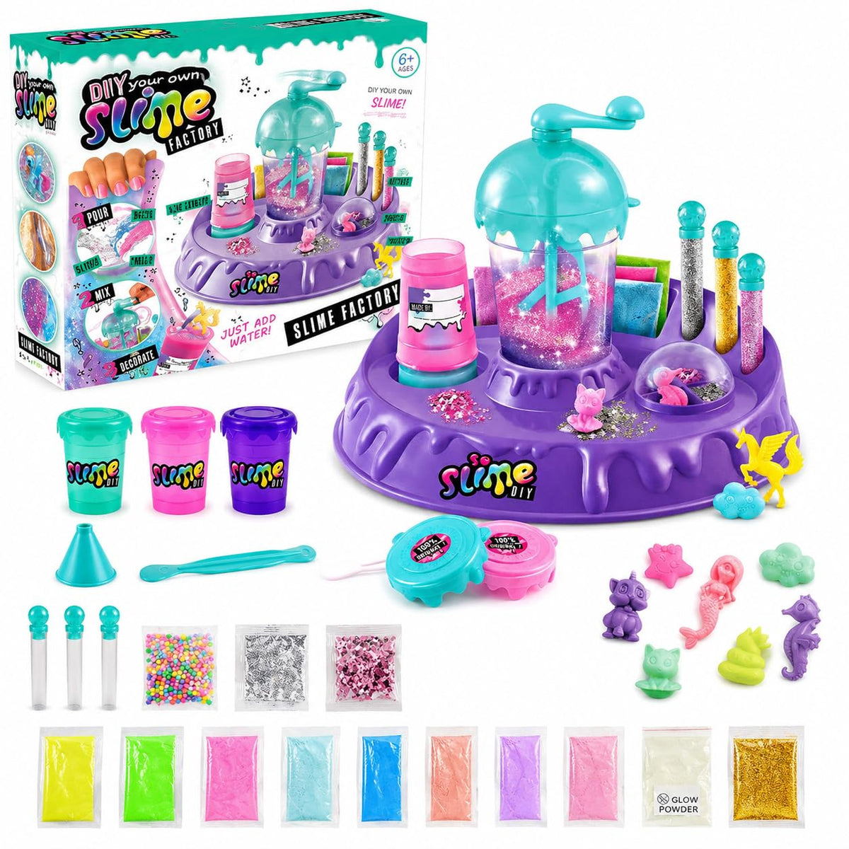 Slime Making Kit for Kids – DIY Butter, Foam & Cloud Slime Kit for Girls & Boys, Toys for Girls, Birthday Gift Boy Girl, Slime for Kids, Educational Creative Toy Age 6+