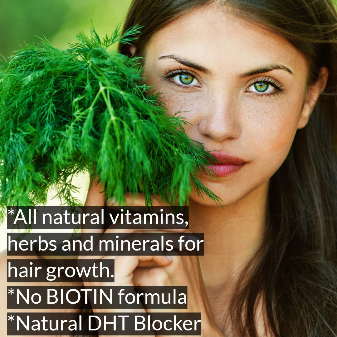 DrFormulas Original DHT Blocker Without Biotin | Hair Growth Supplement Pills for Women and Men, 45 Day Supply - Medaid International