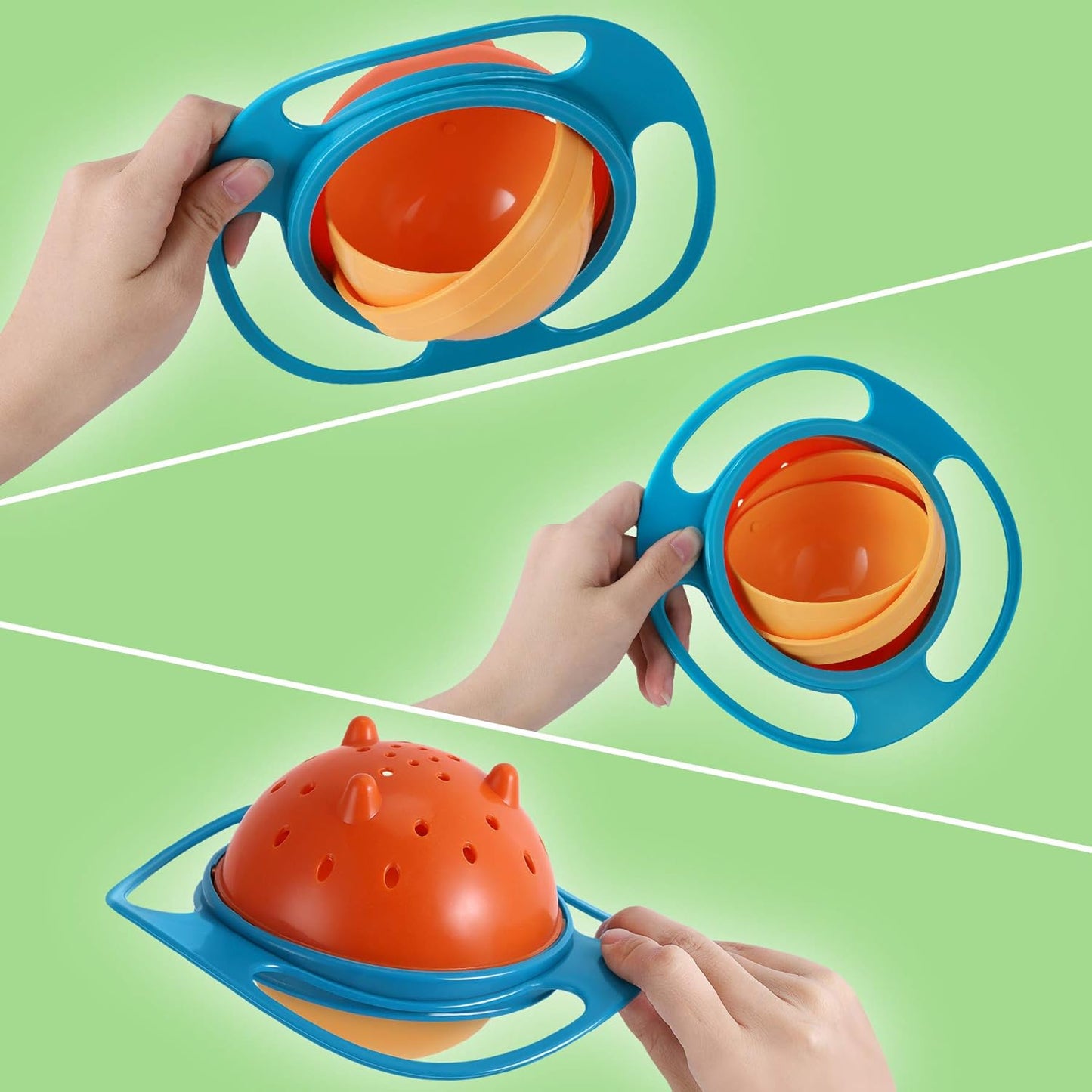 Anti-Spill Rotating Bowl