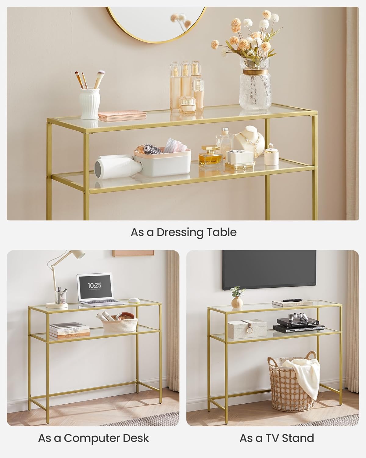VASAGLE Console Table LGT025A01