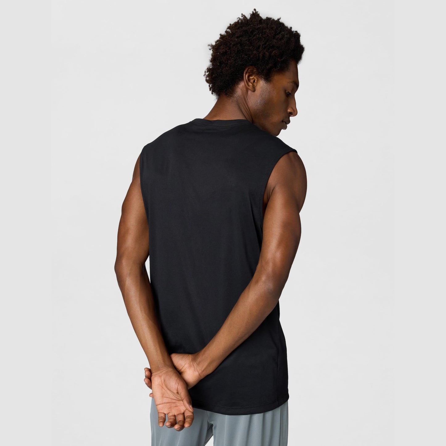 Nike Men's Dri-Fit Legend Sleeveless Fitness T-Shirt, Black/Matte Silver, Small - Medaid International