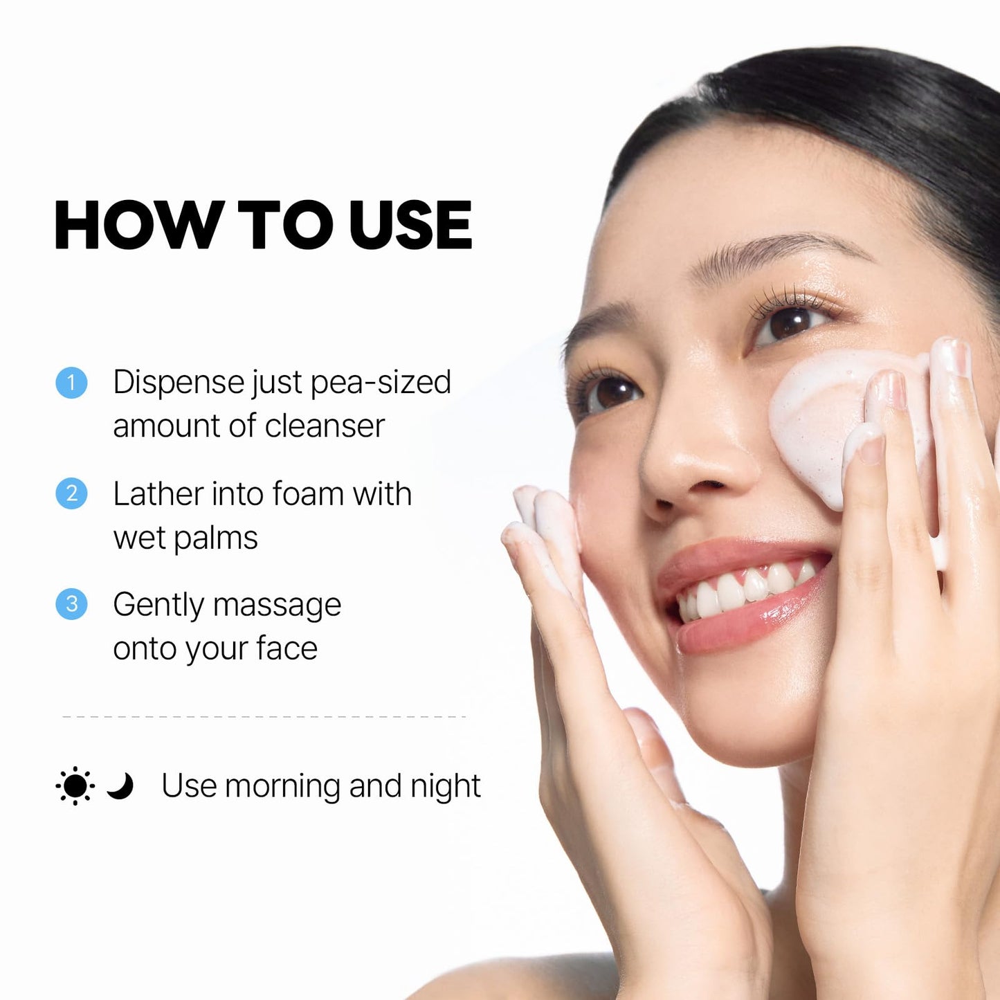 ROUND LAB 1025 Dokdo Cleanser 1.35 Fl Oz(Mini Travel Size), Low pH Facial Cleanser for Sensitive Skin, Rich Soft Bubbles for Deep Cleansing, Hydrating Face Wash with Deep Sea Water, Korean Skin Care - Medaid International