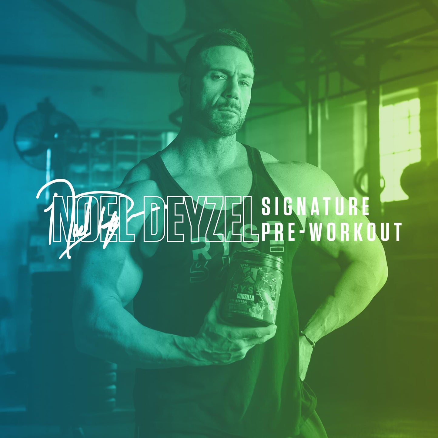 RYSE Godzilla X Noel Deyzel Pre Workout Powder - Monsterberry Lime - 400mg Caffeine, High Stim Pre-Workout for Men & Women with Citrulline & Beta Alanine - Energy, Pump & Focus - 20/40 Servings - Medaid International
