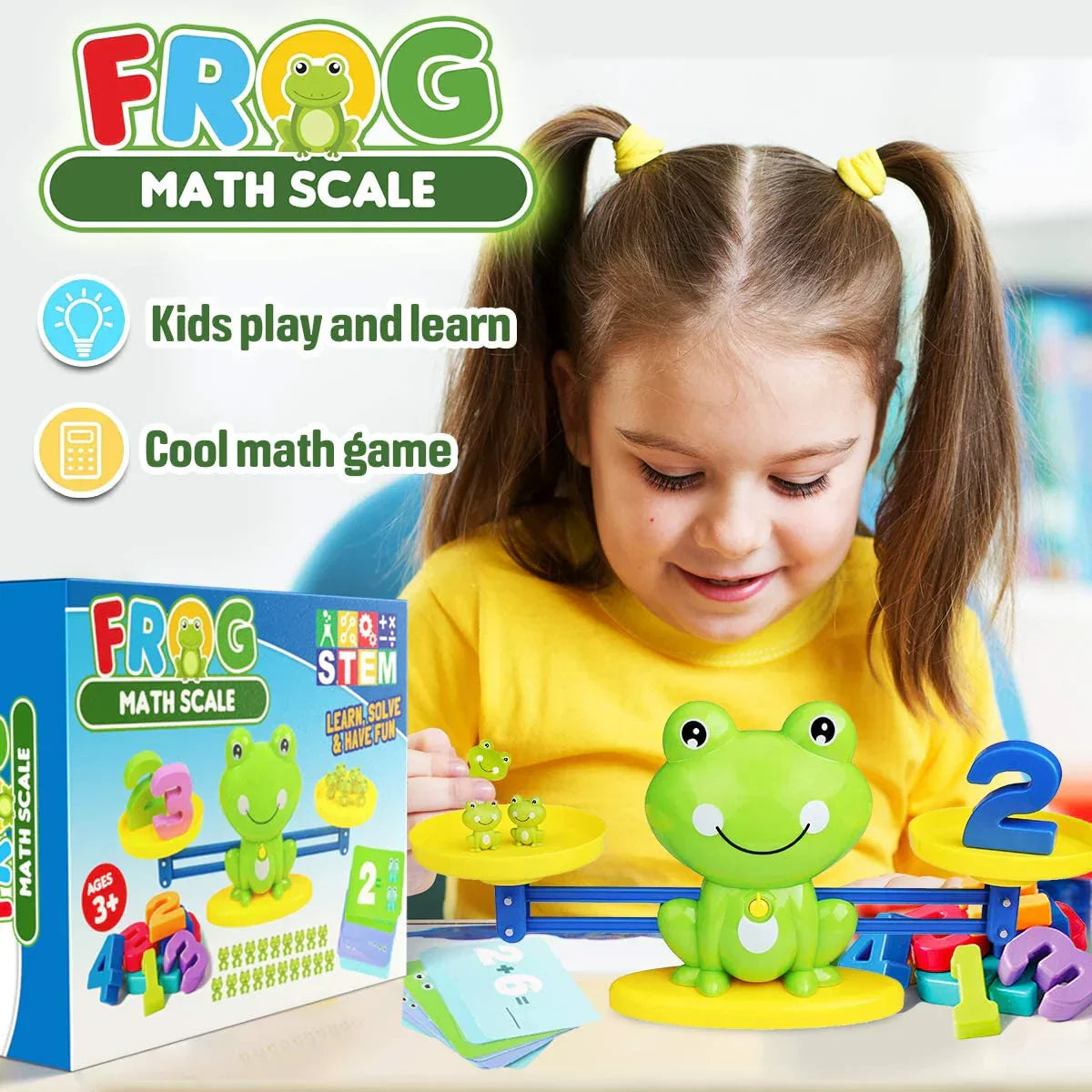 Frog Balance Math Games لعبة توازن الضفدع الرياضية