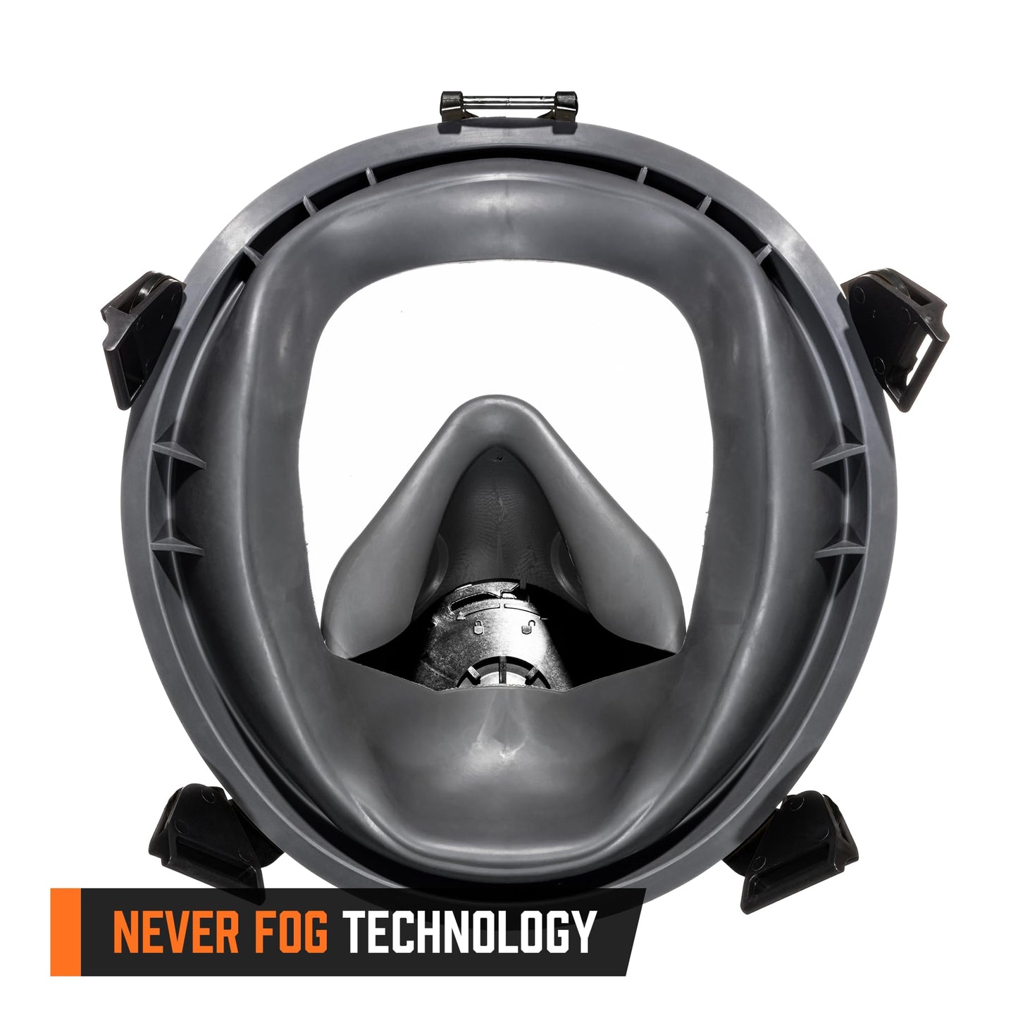 MIRA Safety CM-I01 Full-Face Industrial-Grade Gas Mask with 40mm NATO Filter Compatibility and Advanced Valve Design (Olive Green)